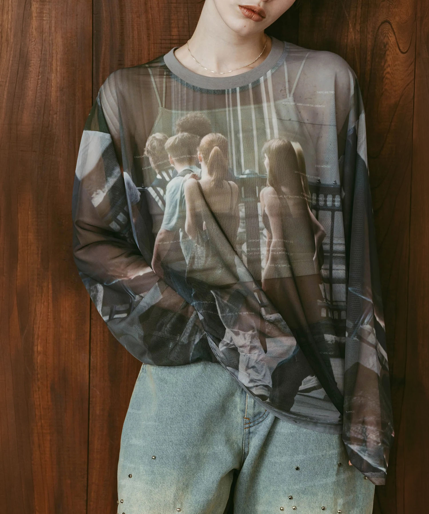 school sheer long-sleeve tee(unisex) Knuth Marf