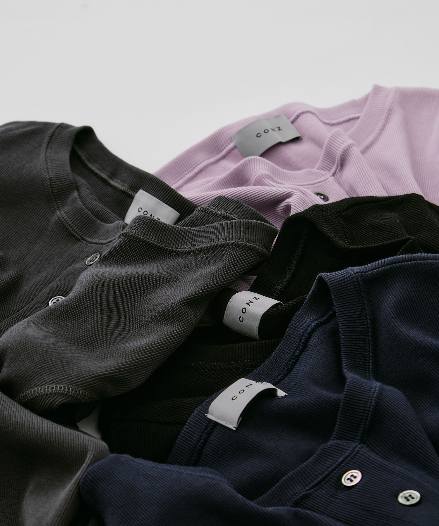 fitted rib henry short sleeve CONZ