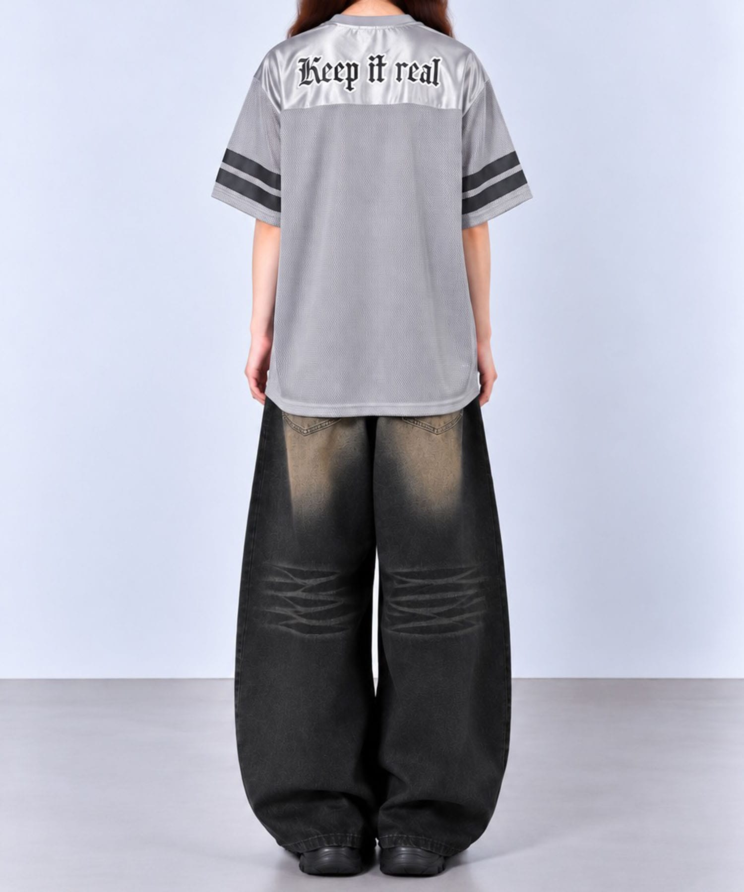 BIG LOGO MESH FOOTBALL TEE AFB