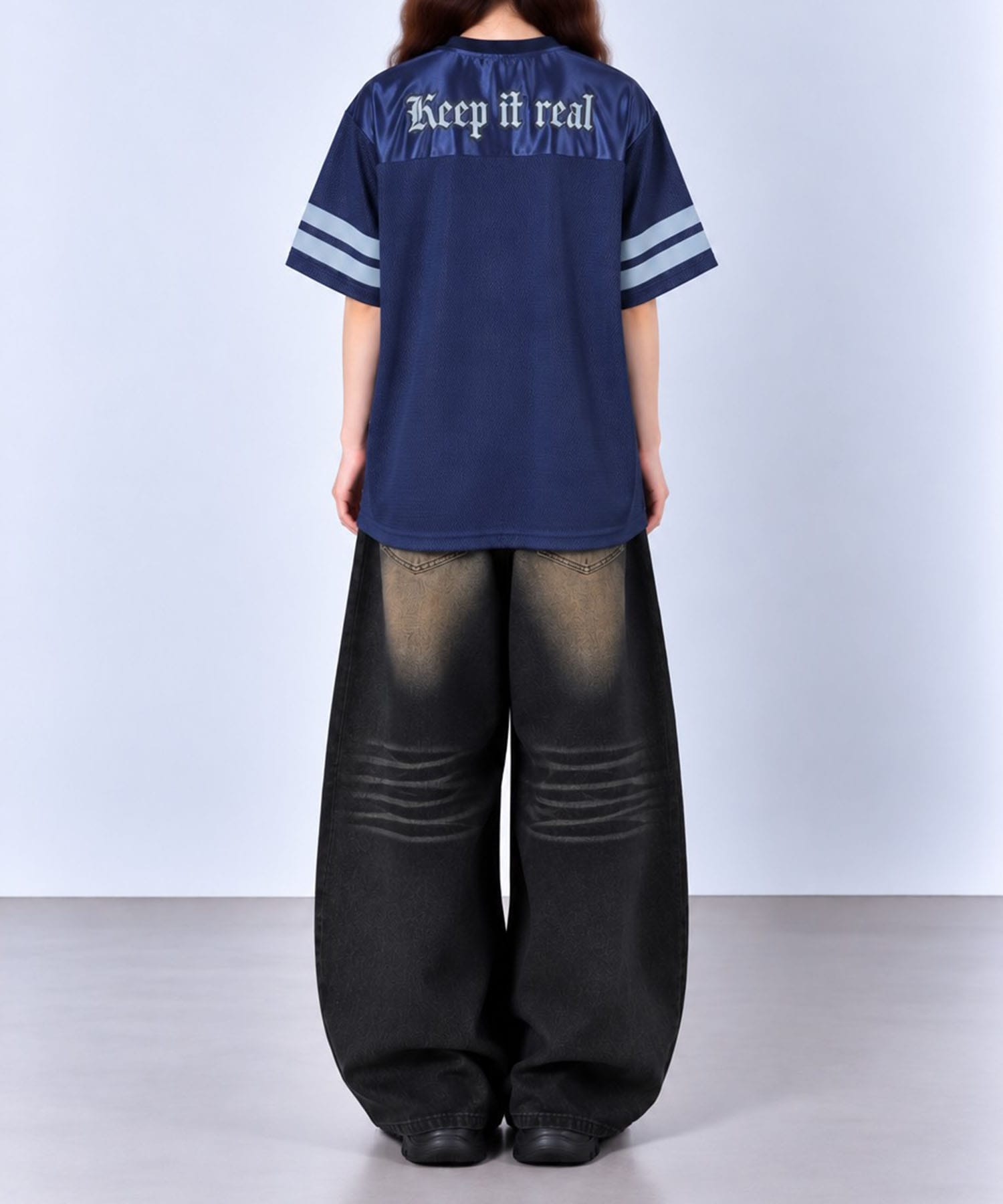 BIG LOGO MESH FOOTBALL TEE AFB