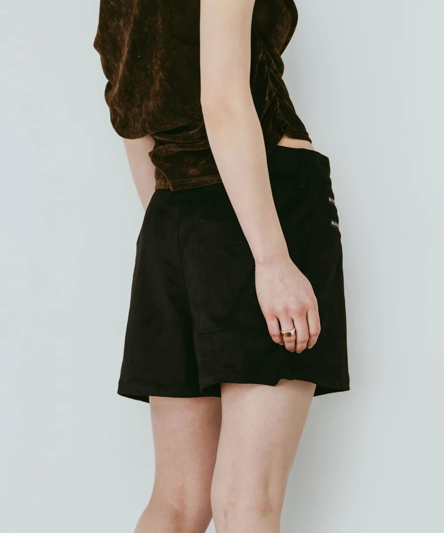 layered suede skort Knuth Marf