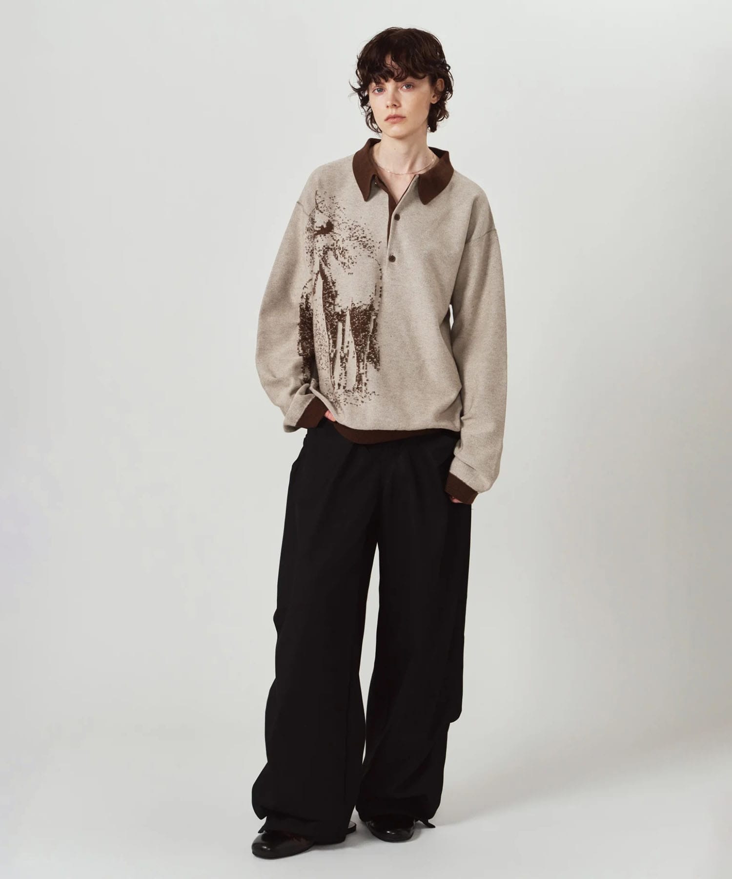 reversible jacquard polo knit Knuth Marf