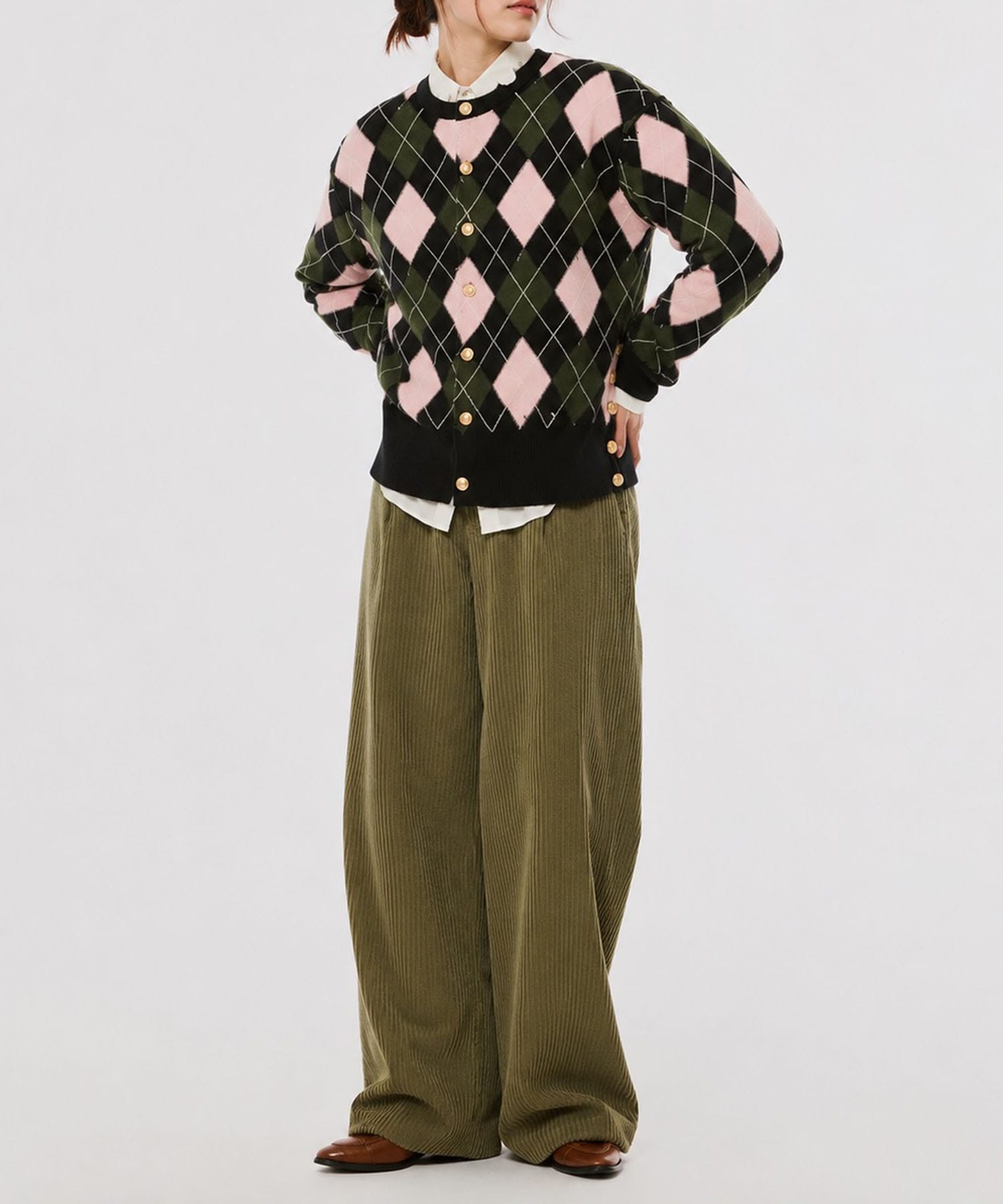 DIAMOND SCRAPED CARDIGAN MASU