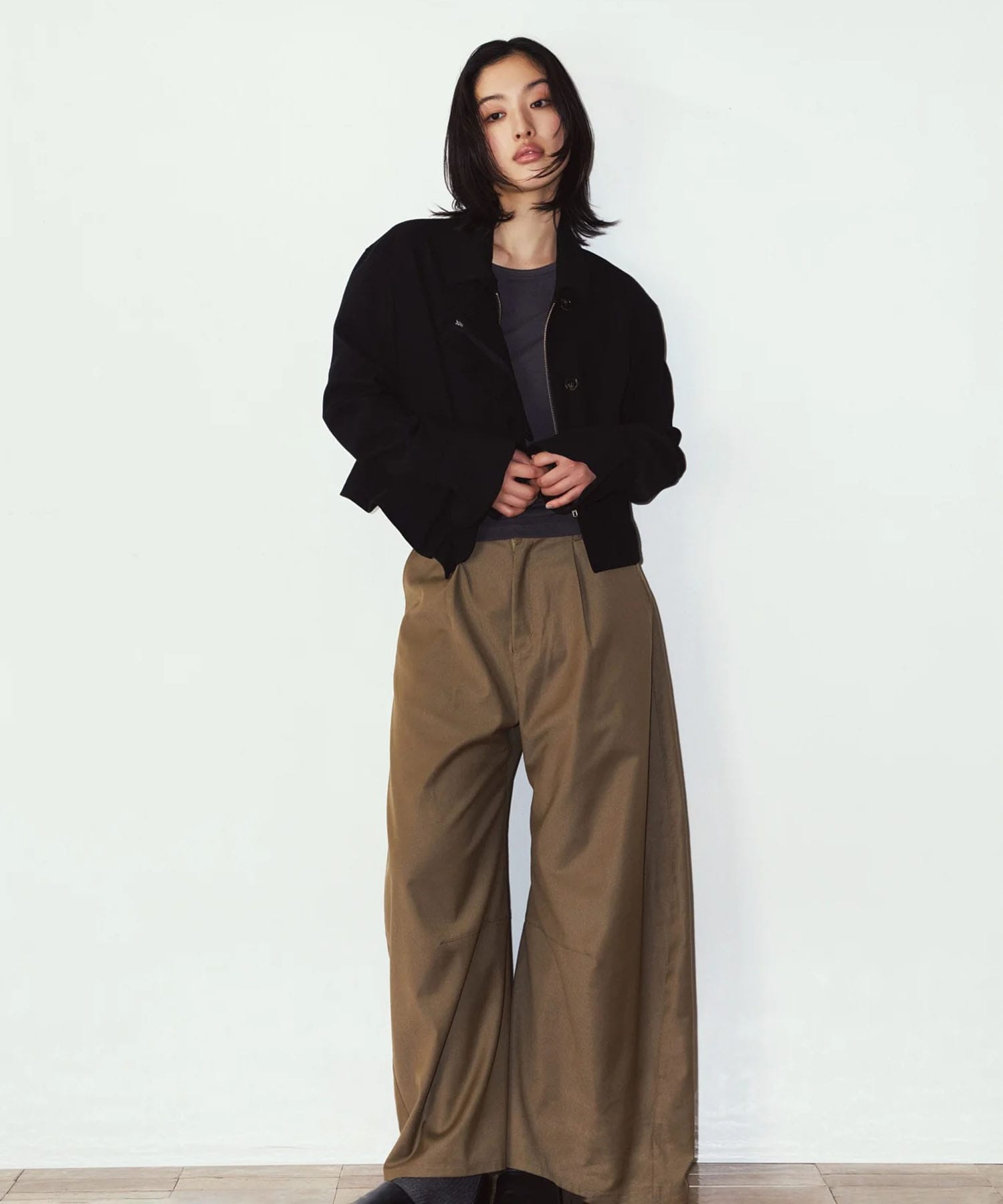 2way cropped frill jacket Knuth Marf