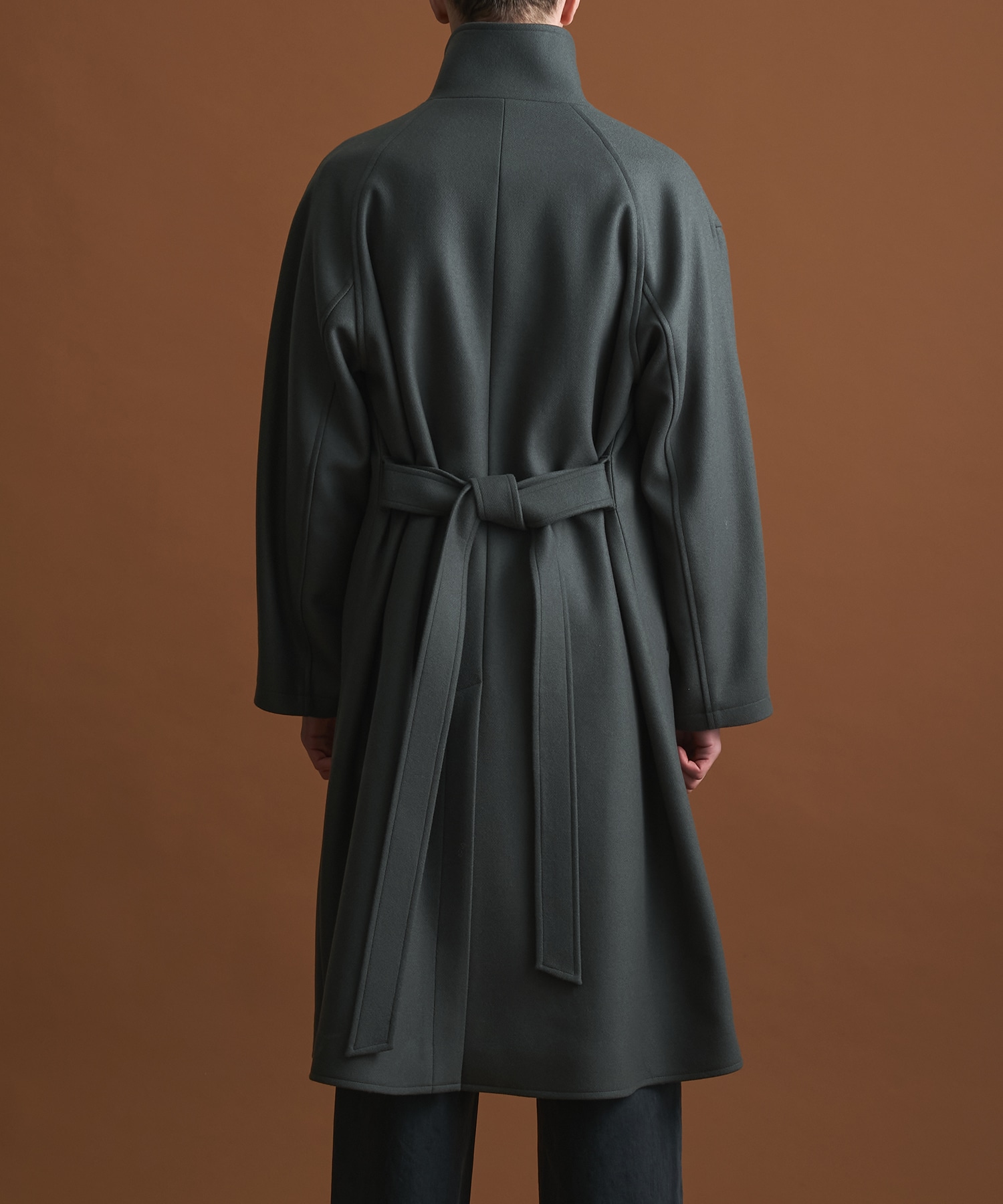 S140 メルトンオーバーサイズスタンドコート CONZ