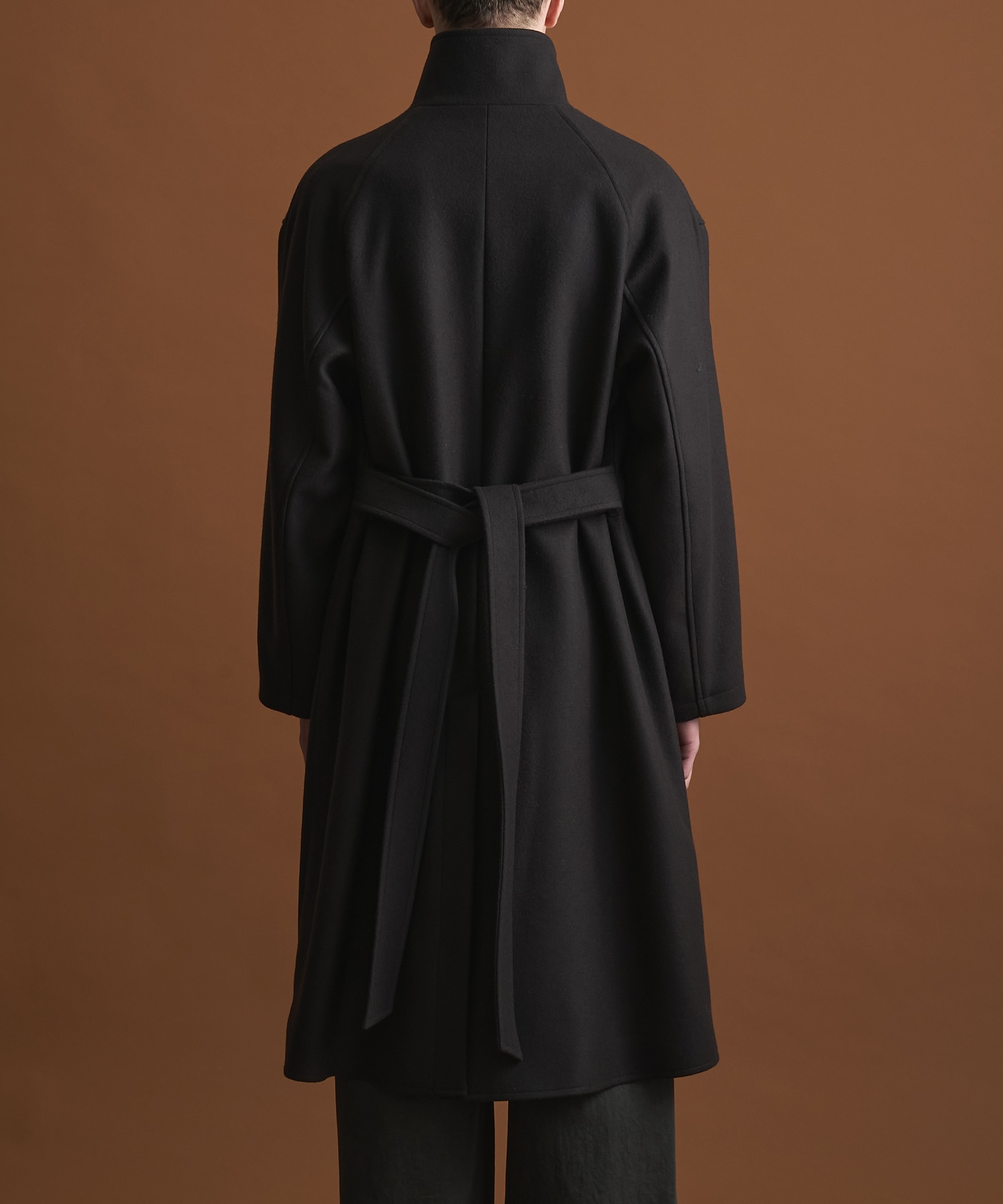 S140 メルトンオーバーサイズスタンドコート CONZ