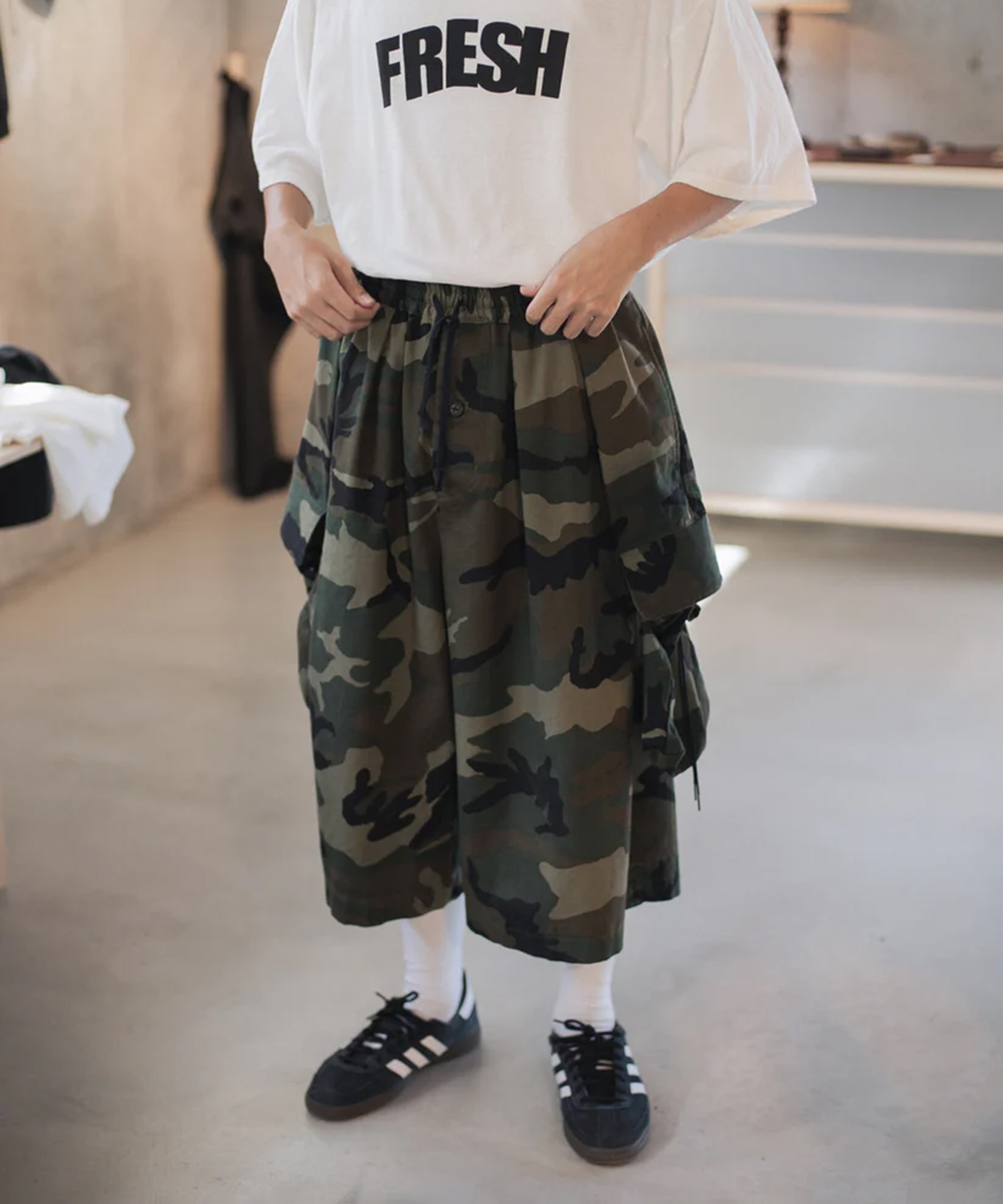 KINCHAKU CAMO TRUNKS refomed