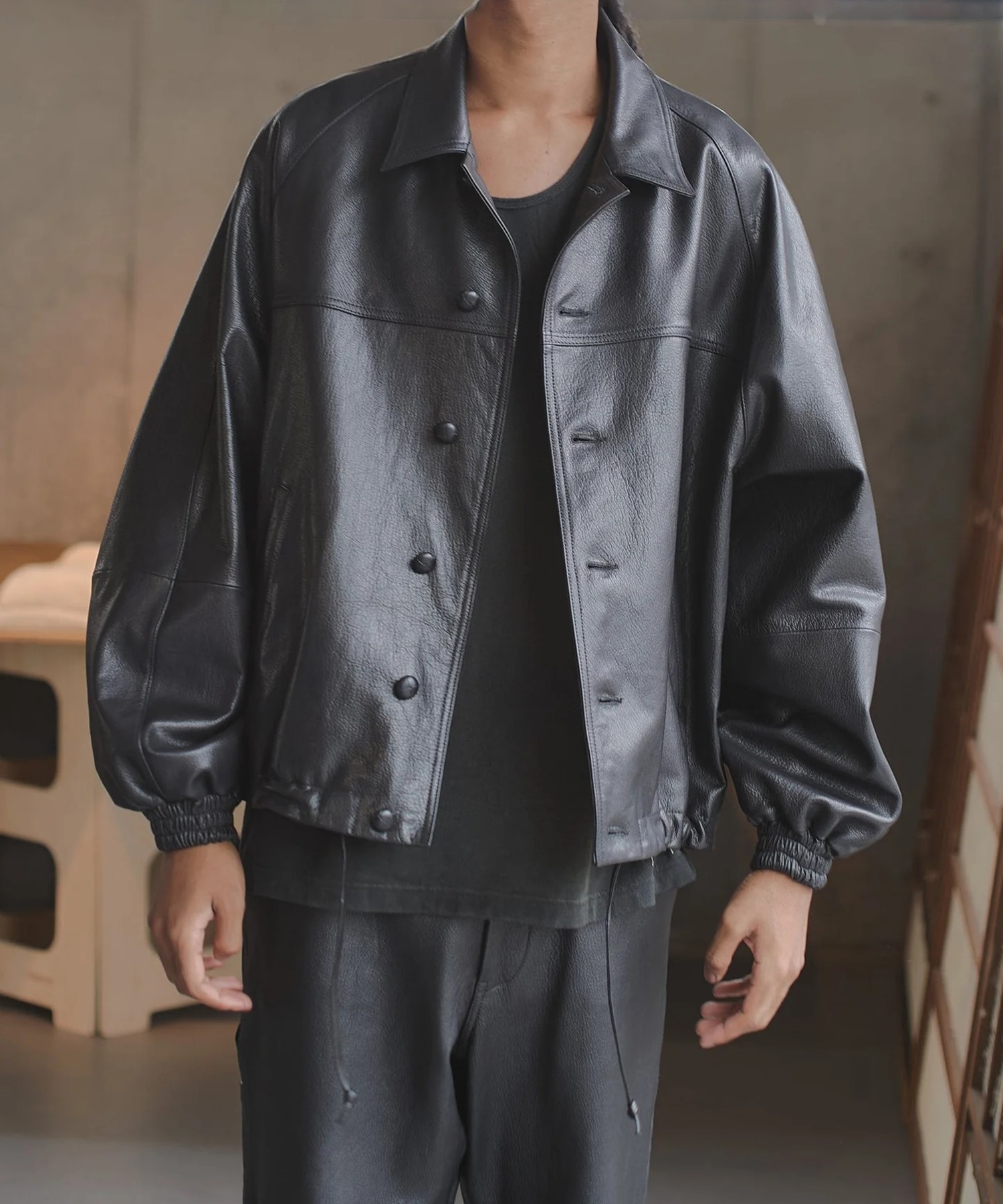 CCU LEATHER FORMAN JACKET refomed