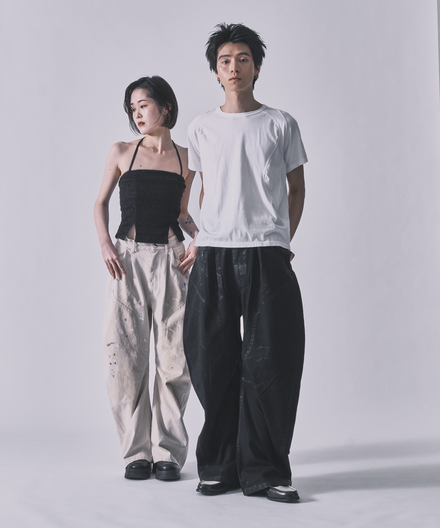 duck curved pants wax vintage CONZ