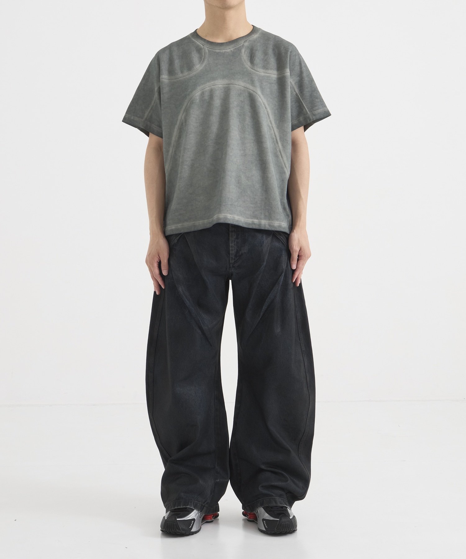 パネルハーフスリーブTEE CONZ