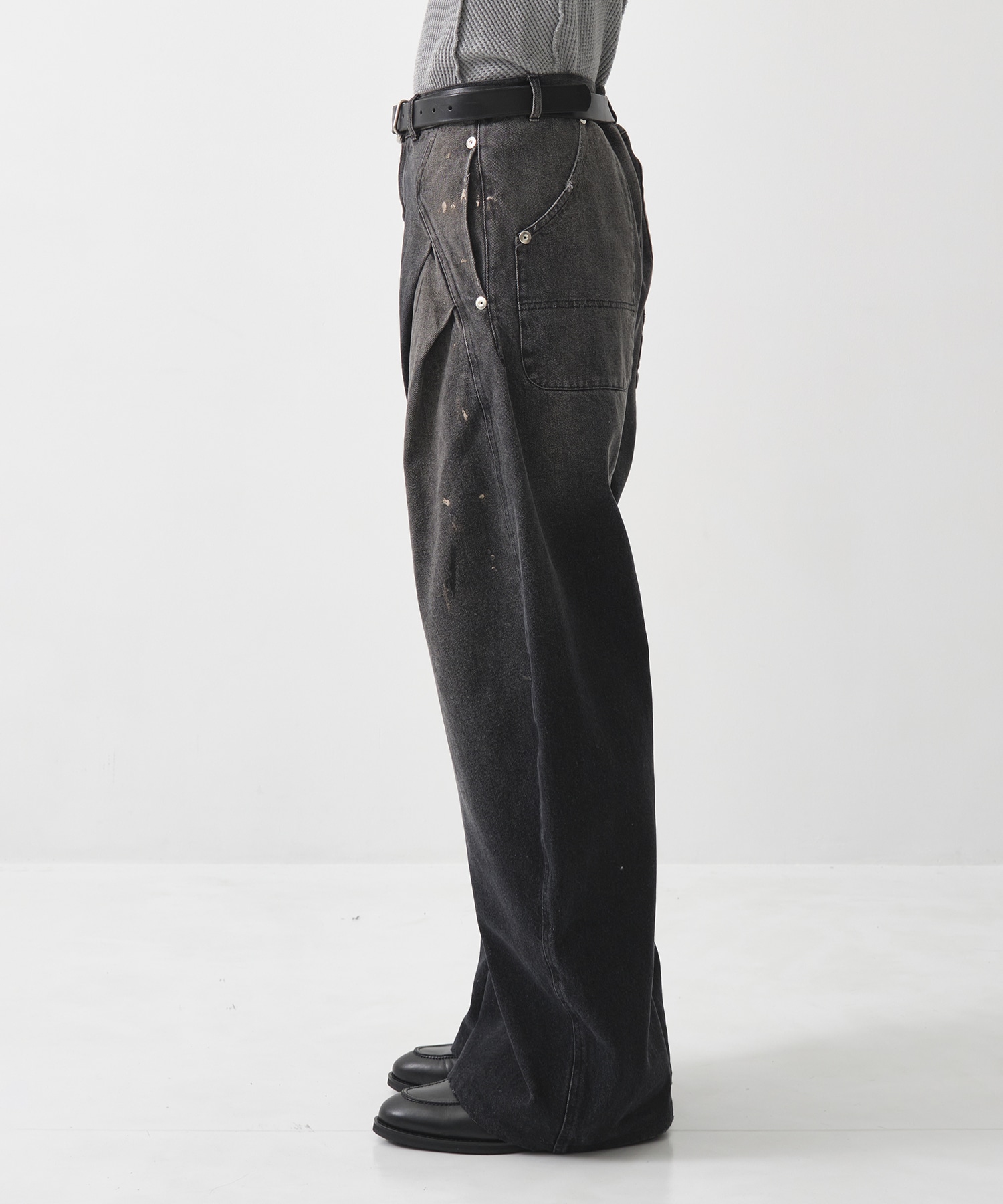 ダークウォッシュカーブデニム(1 BLACK): CONZ: MENS｜CONZ