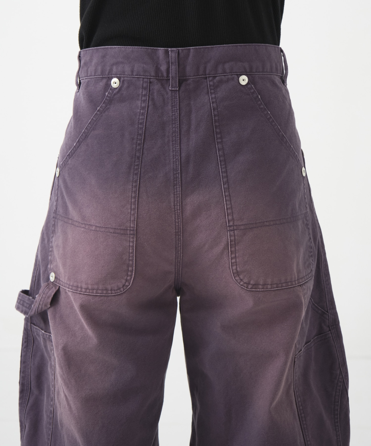 DUCK DOUBLE KNEE CURVED LEG PANTS CONZ