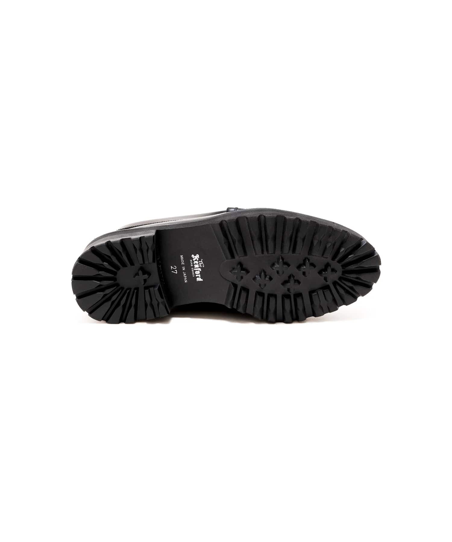 TANK SOLE LOAFERS BLACK WHITE The Kenford FINESHOES