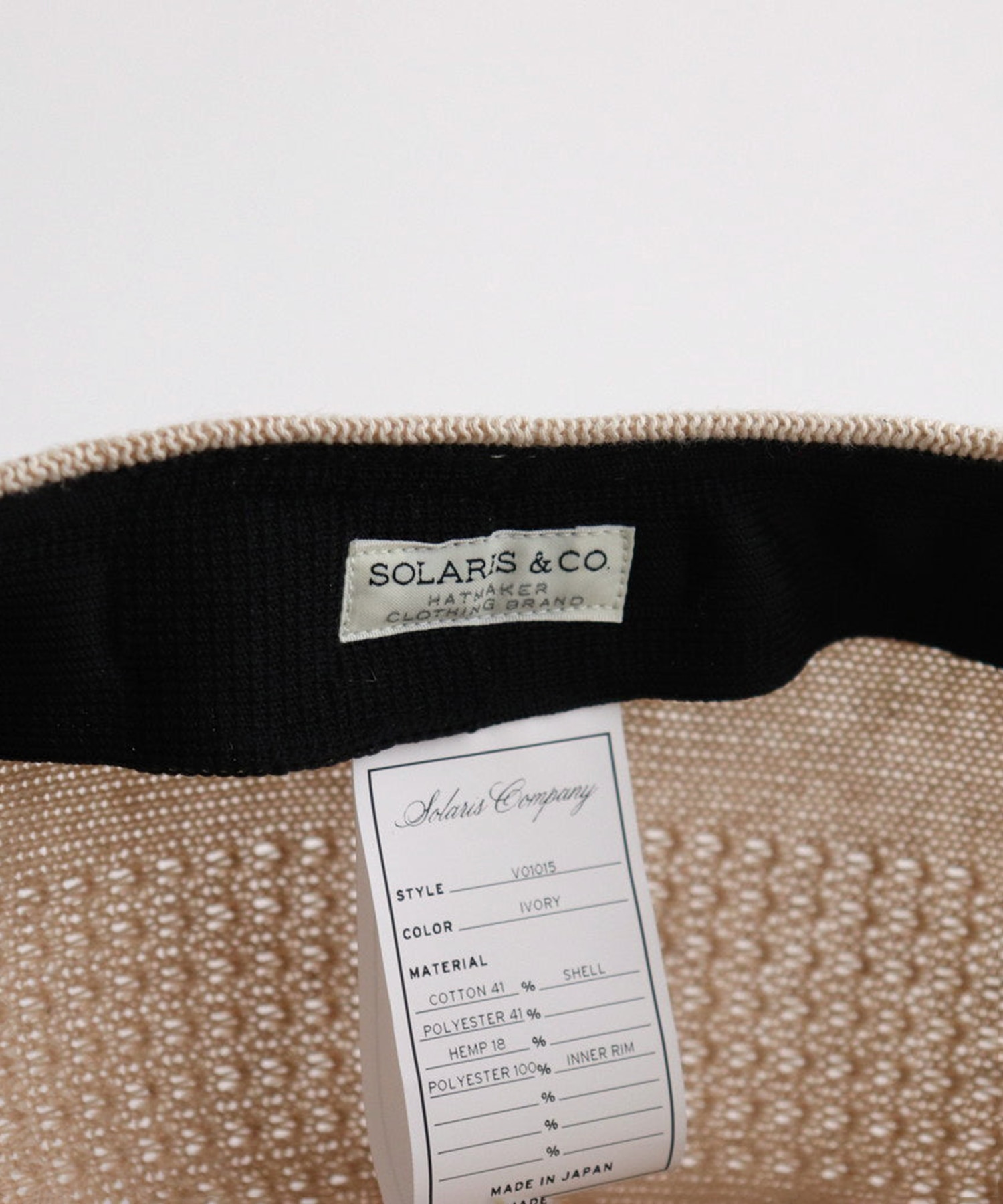 LINEN HUNTHING CAP SOLARIS&CO.