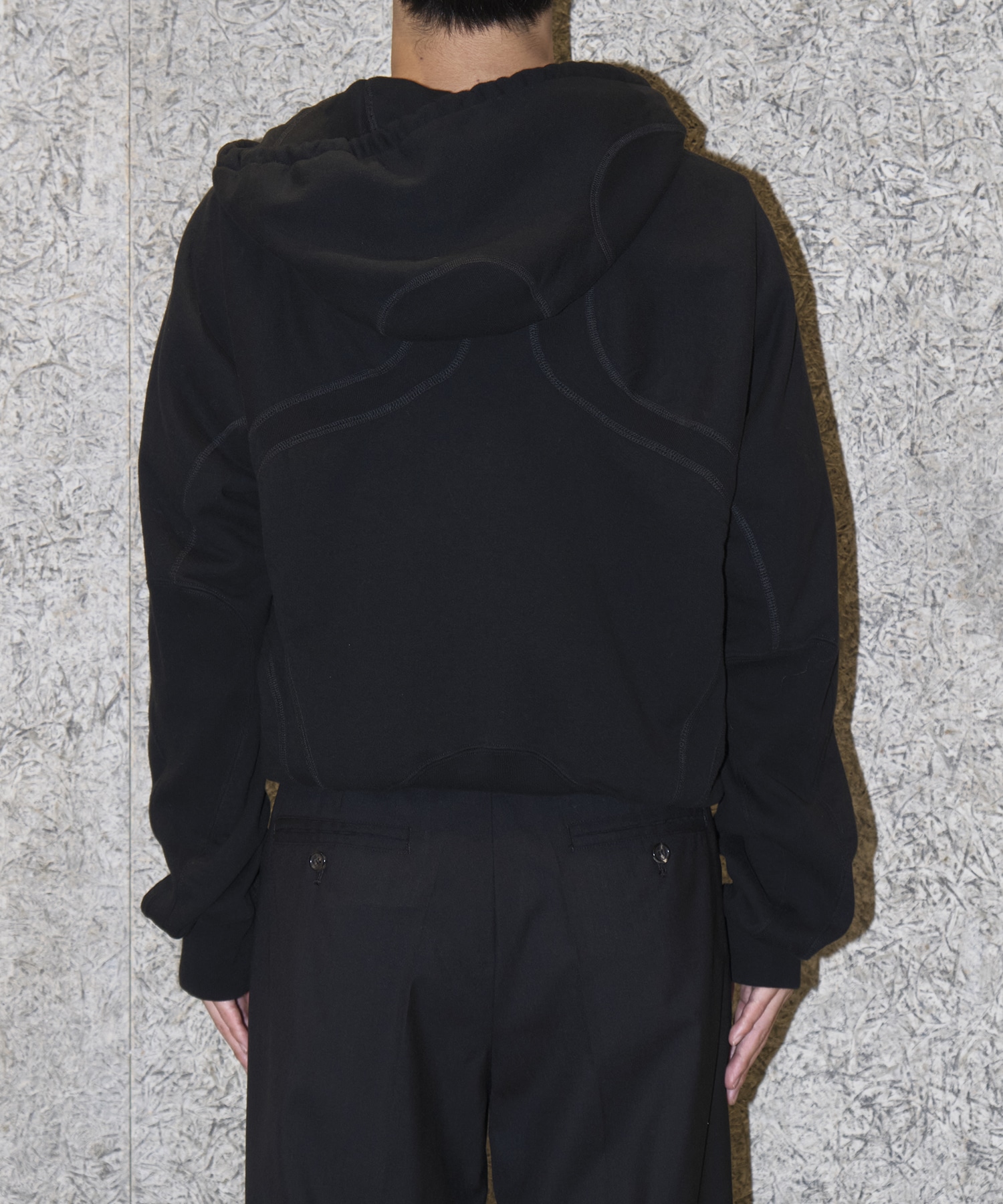 PANELLED ZIP UP HOODIE NVRFRGT