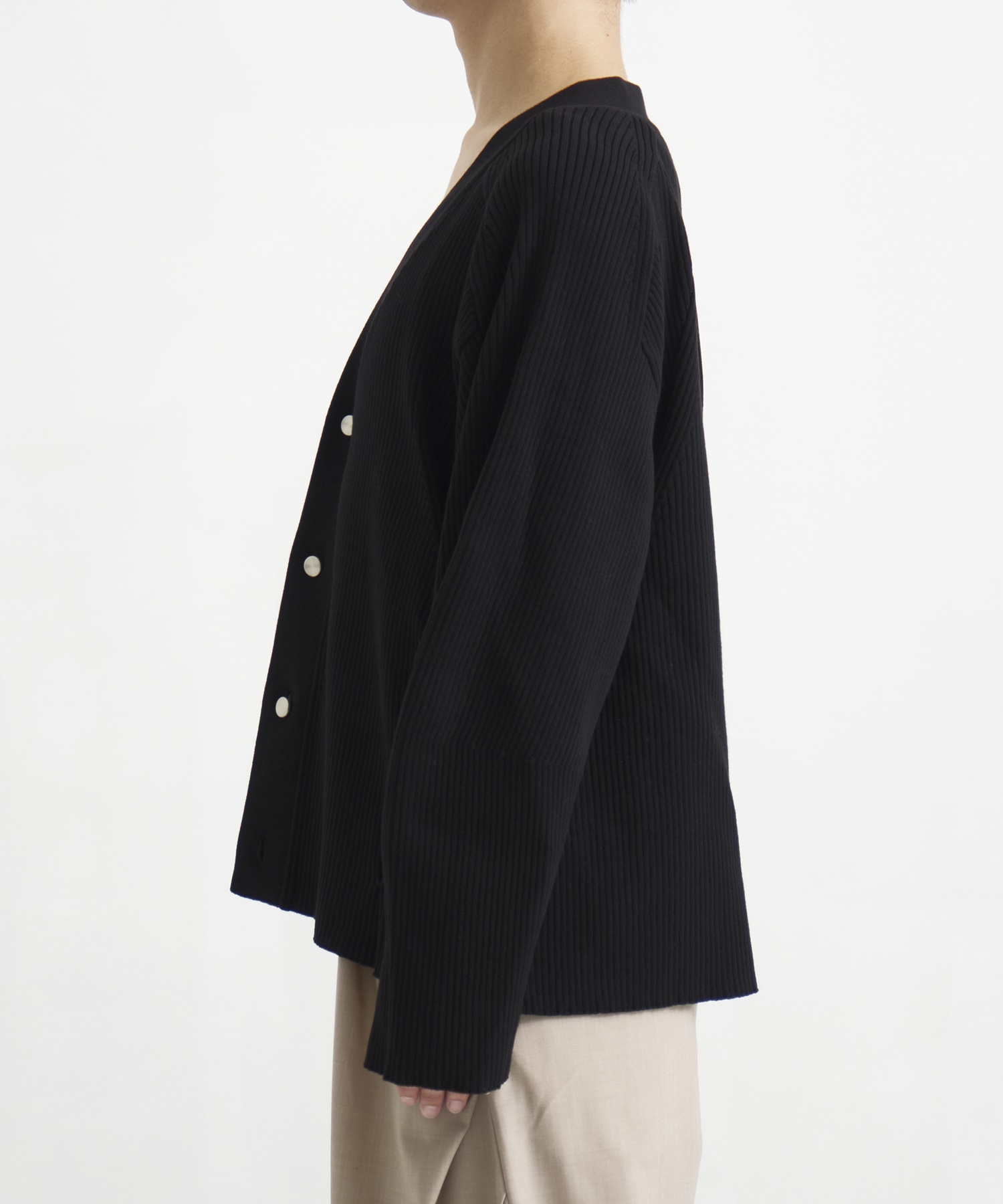RIB OVER SIZE CARDIGAN CONZ