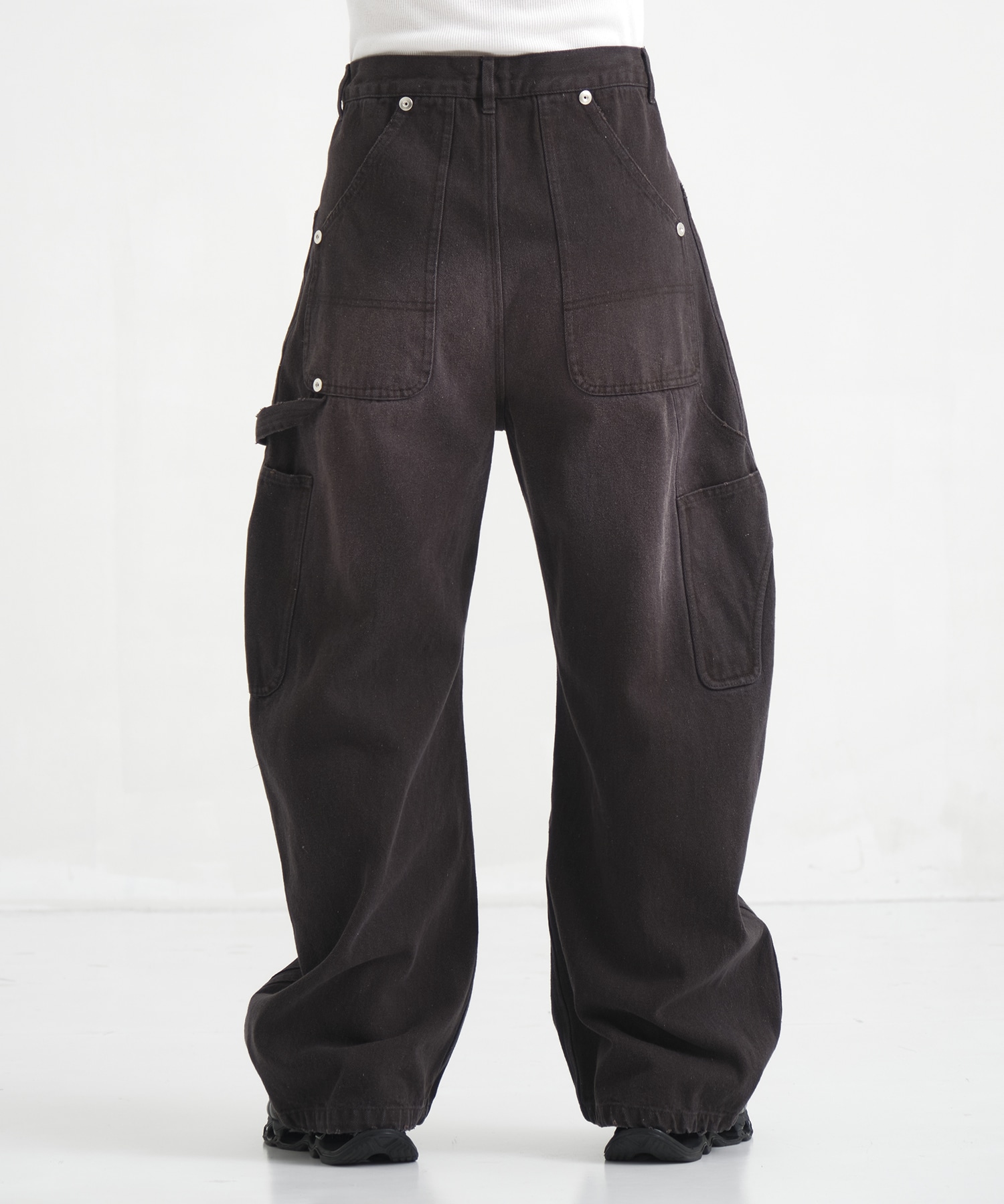 DUCK DOUBLE KNEE CURVED LEG PANTS CONZ