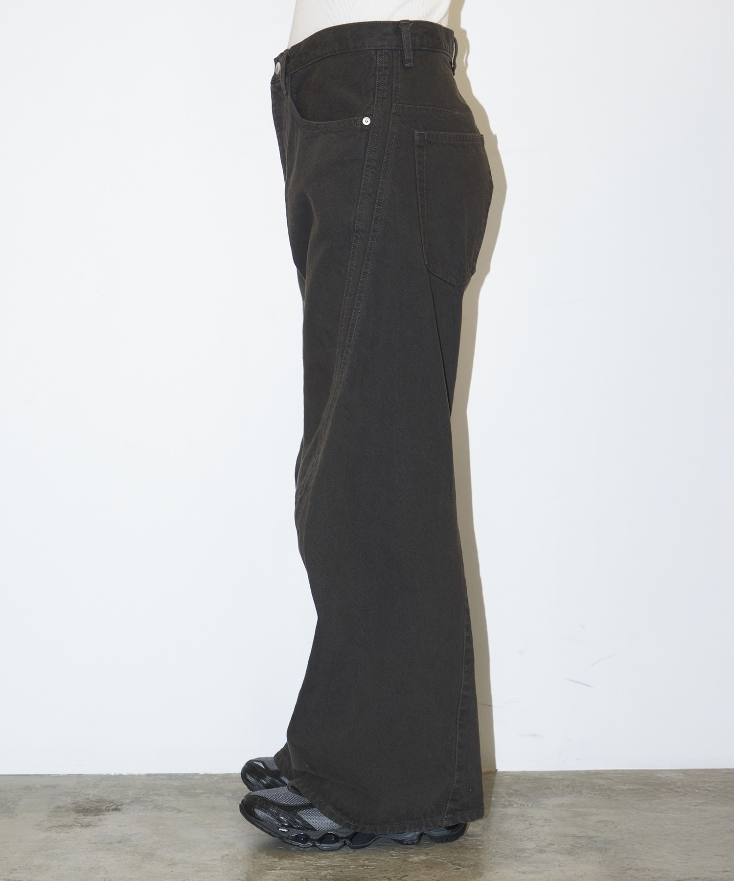 3D TWISTED WIDE LEG JEANS NVRFRGT