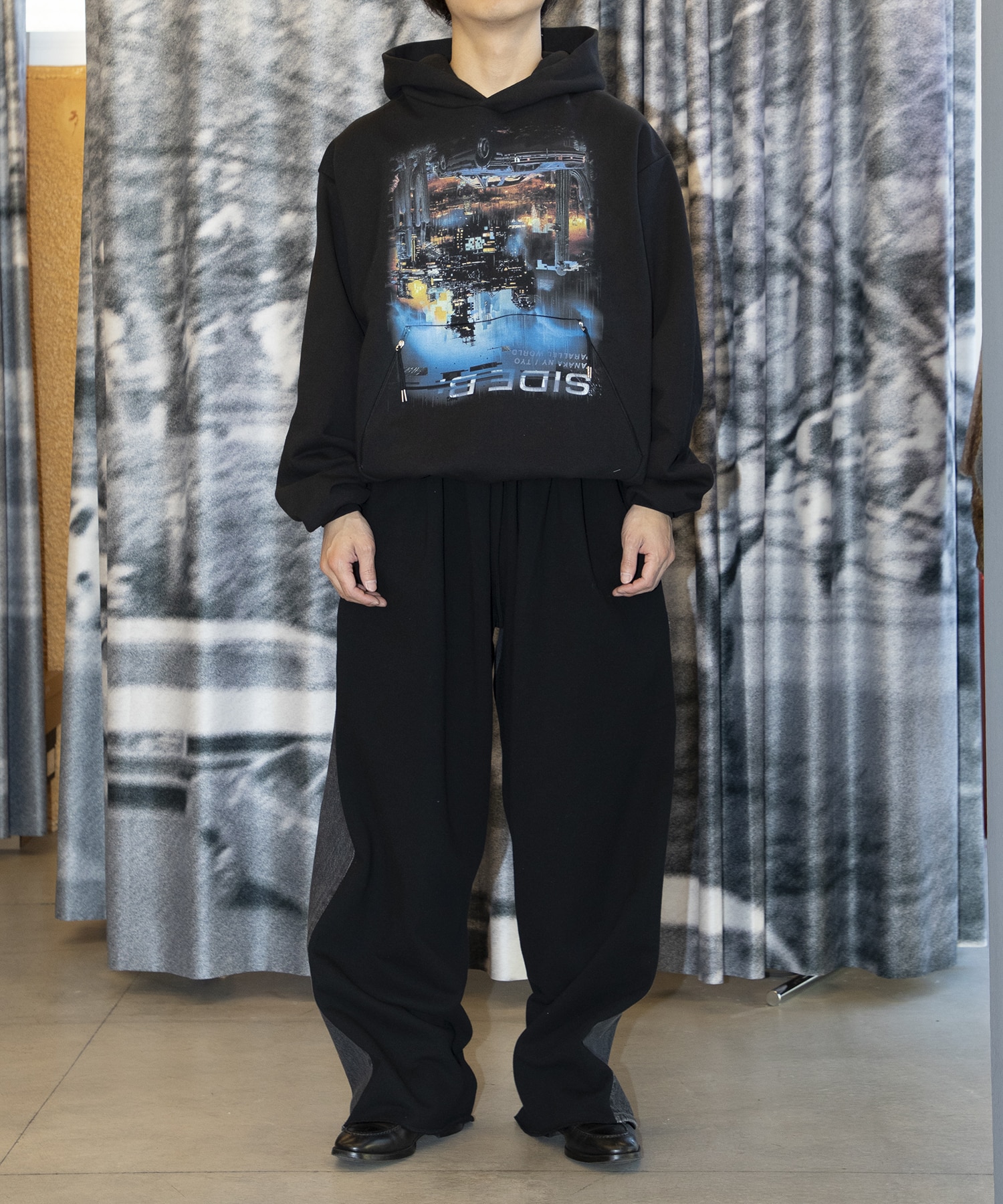 Hybride Sweat Denim Pants INSCRIRE