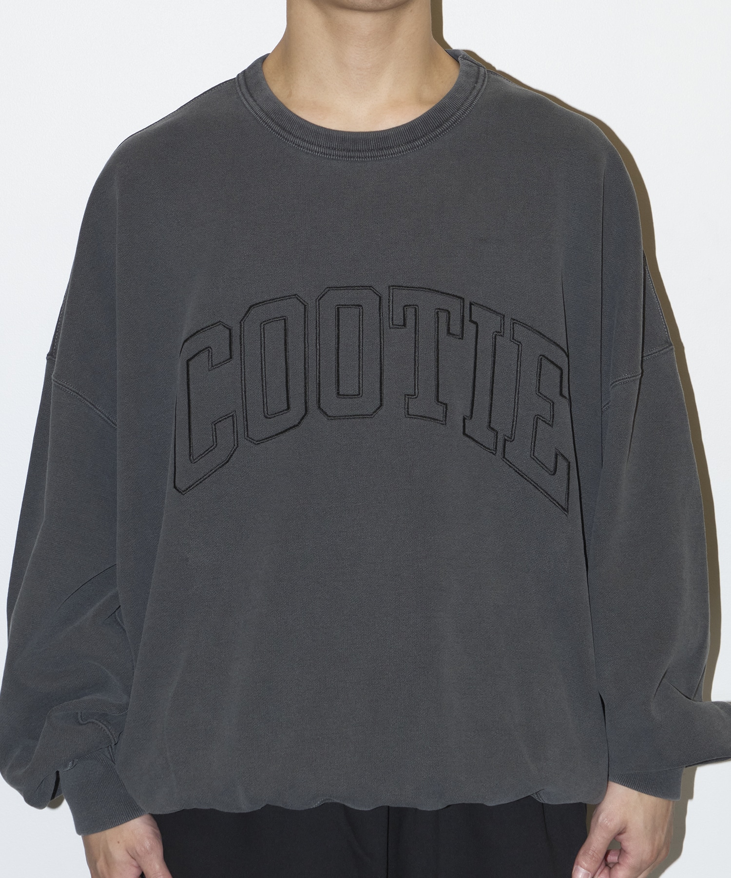 Pigment Dyed Open End Yarn Sweat Crew COOTIE PRODUCTIONS