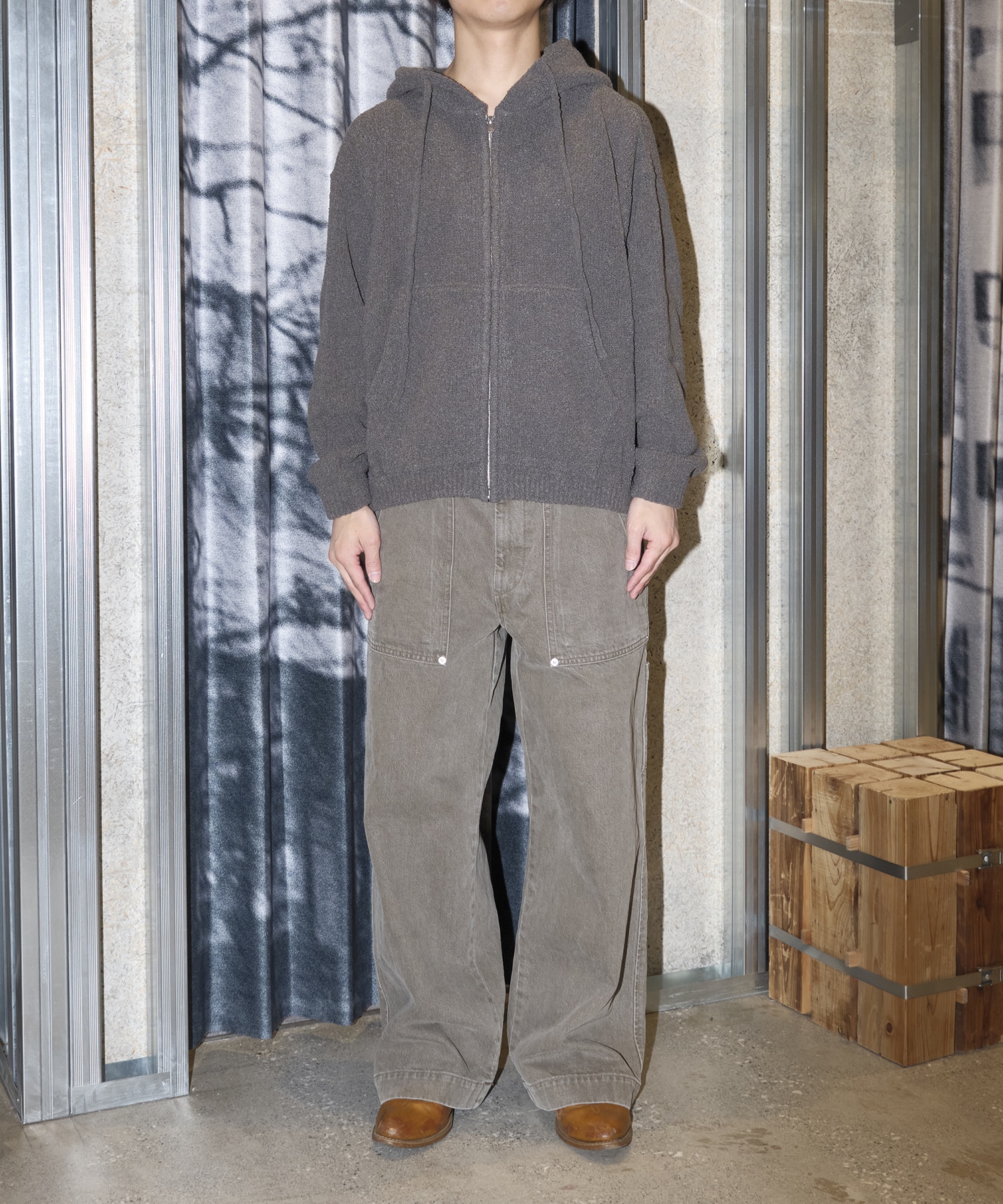 WOOL TERRY KNIT ZIP HOODIE SimplyComplicated