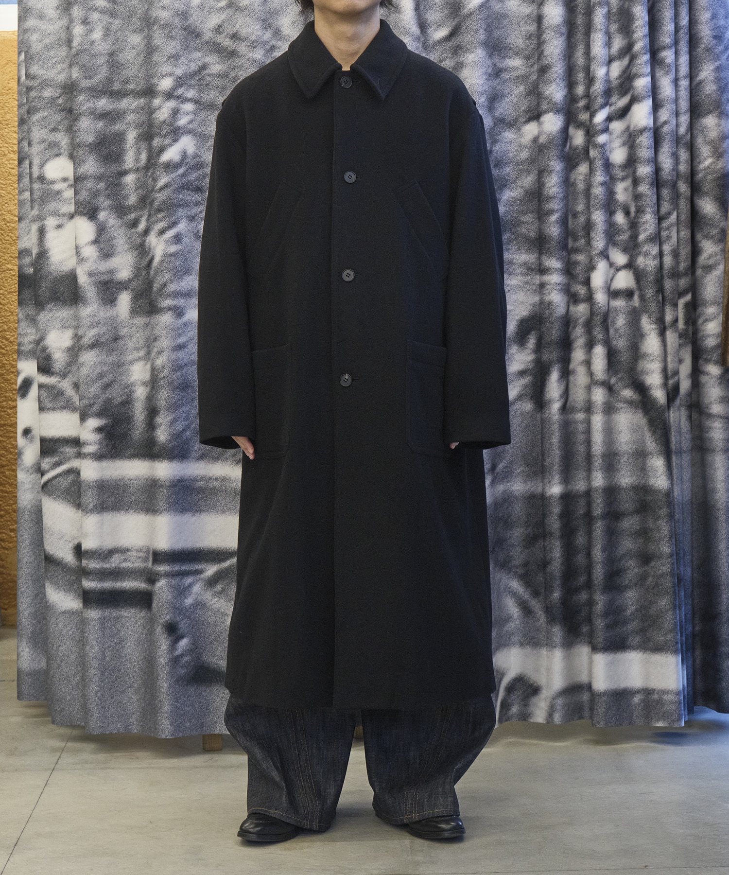 Bal Collar Wool Coat × CONZ MATSUFUJI