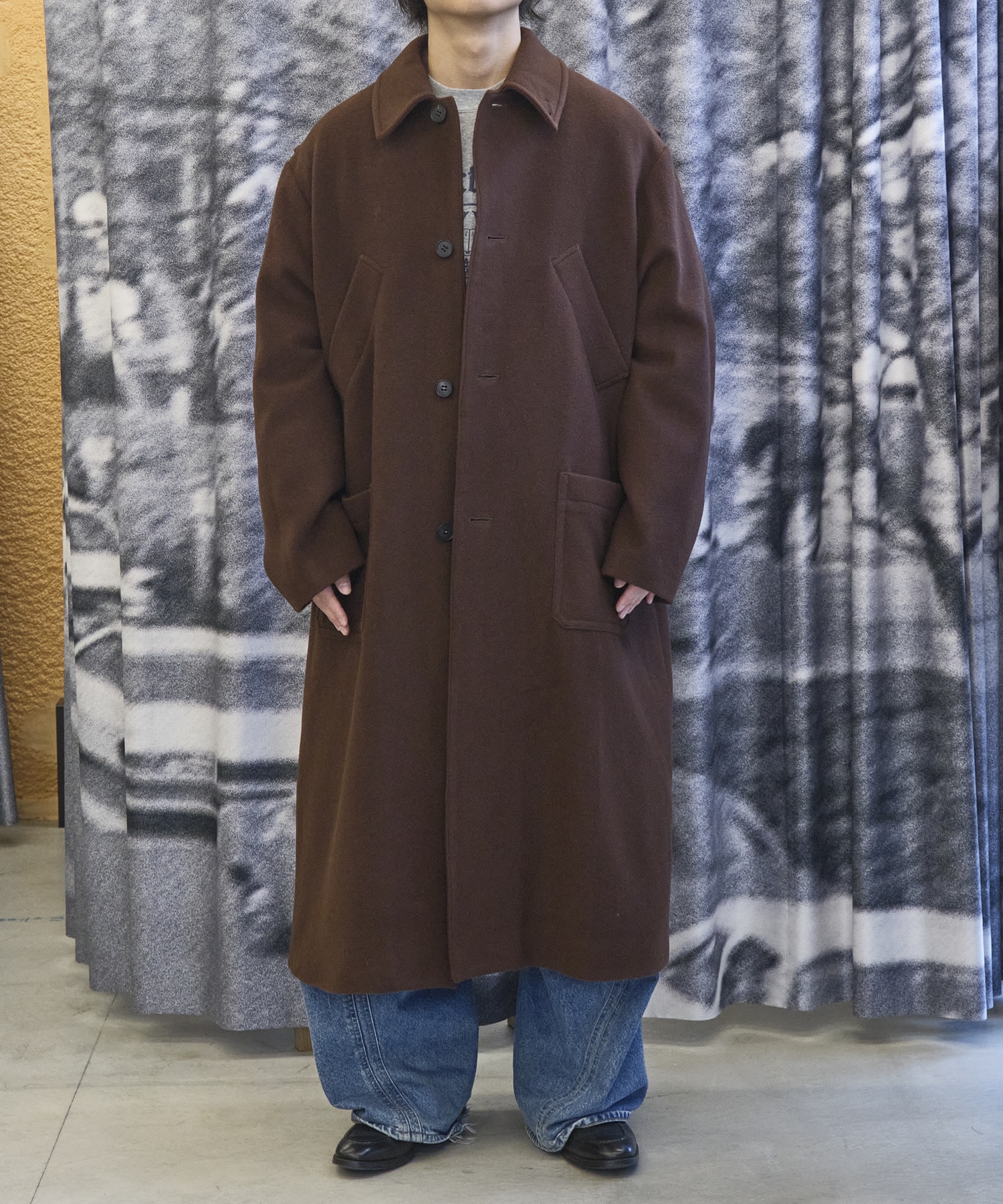 Bal Collar Wool Coat × CONZ MATSUFUJI