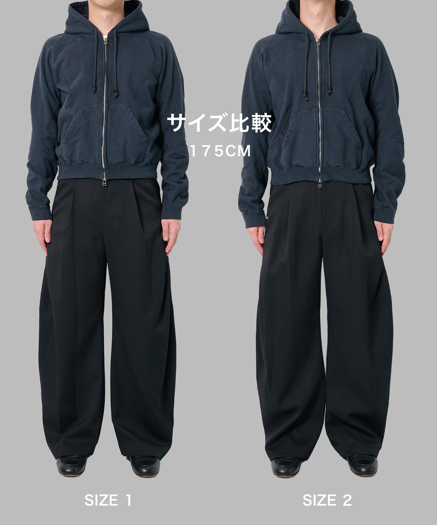 PANELED ZIP UP HOODIE NVRFRGT