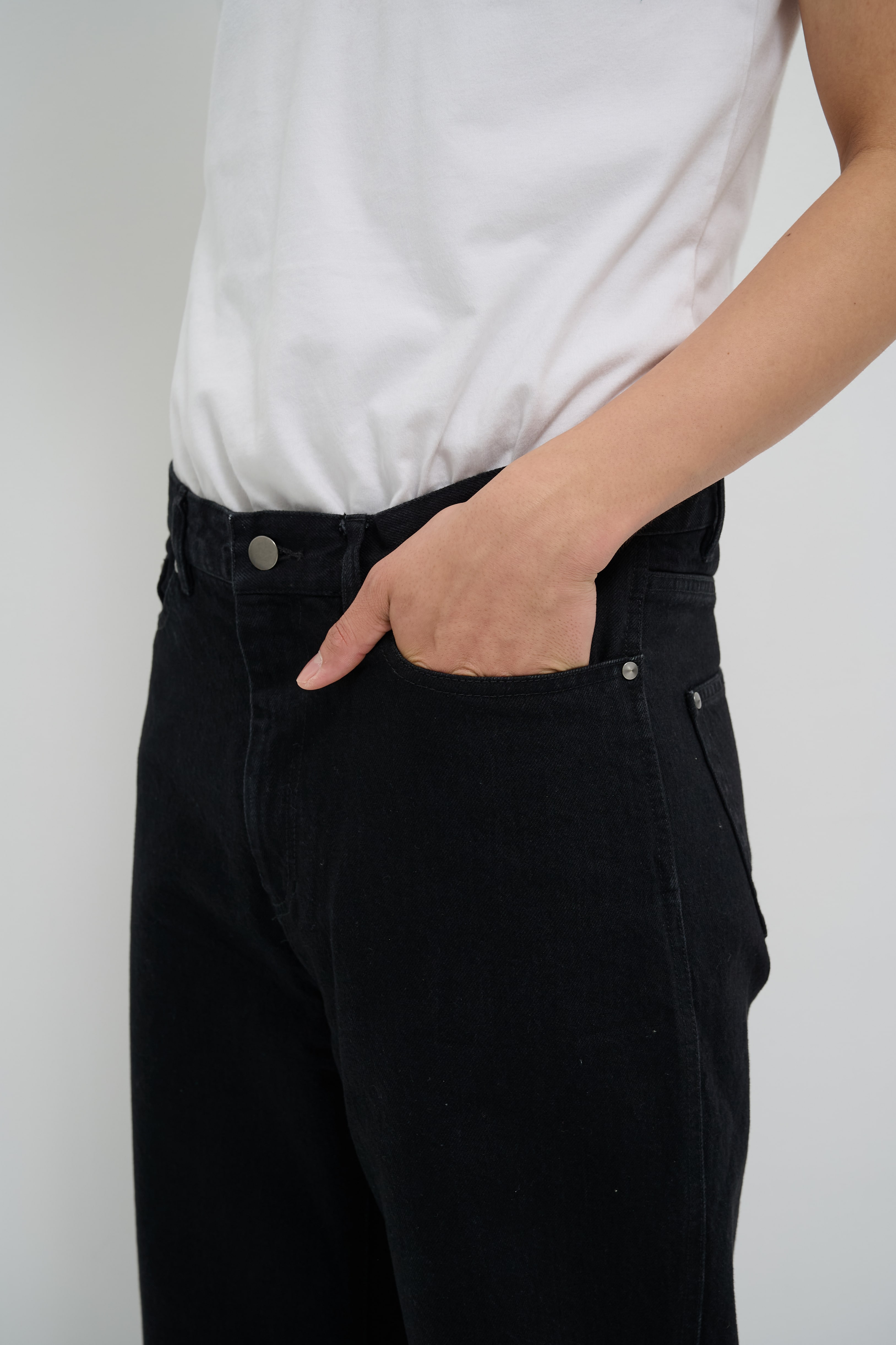 straight leg jeans black black CONZ