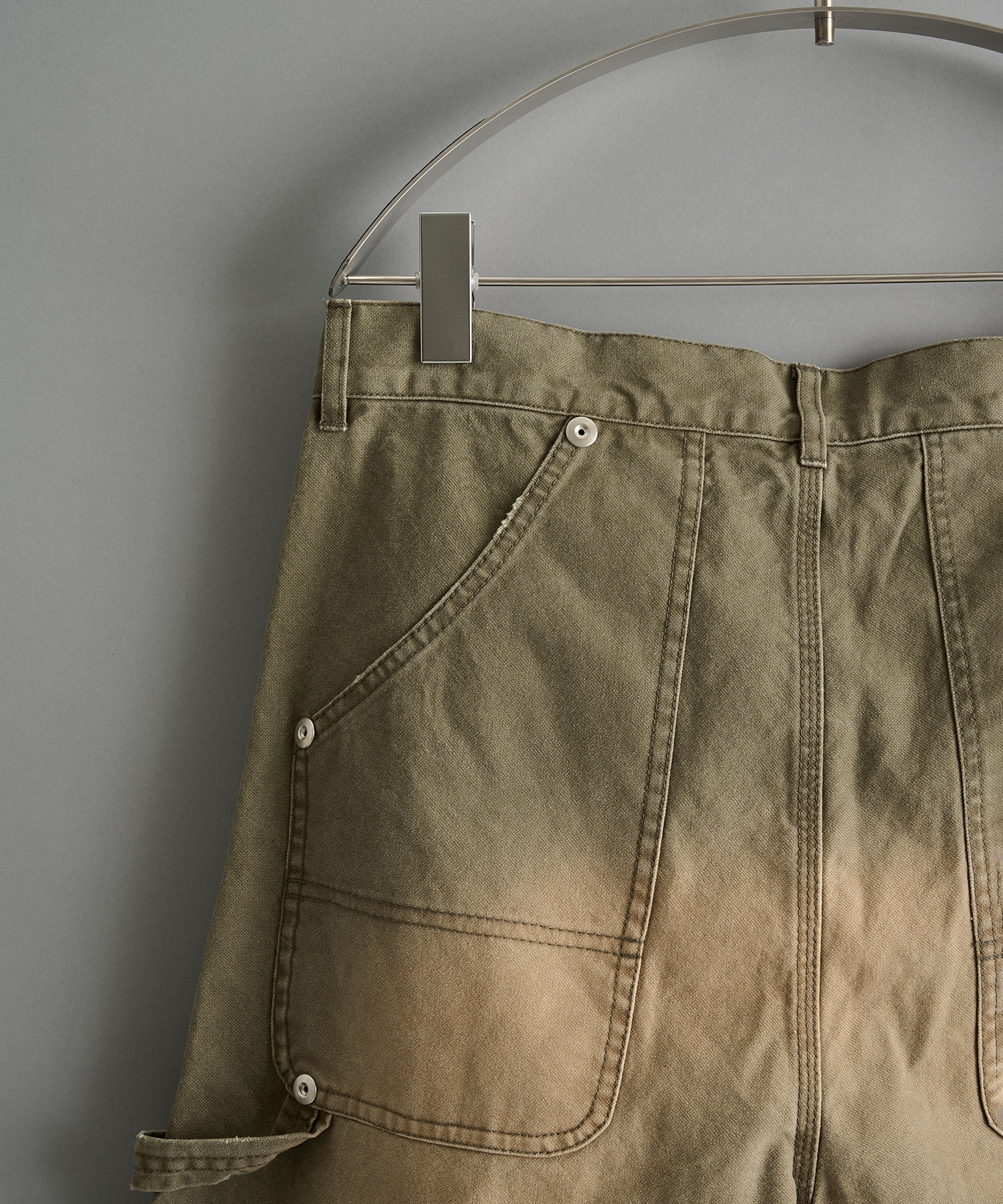 duck double knee curved leg pants CONZ