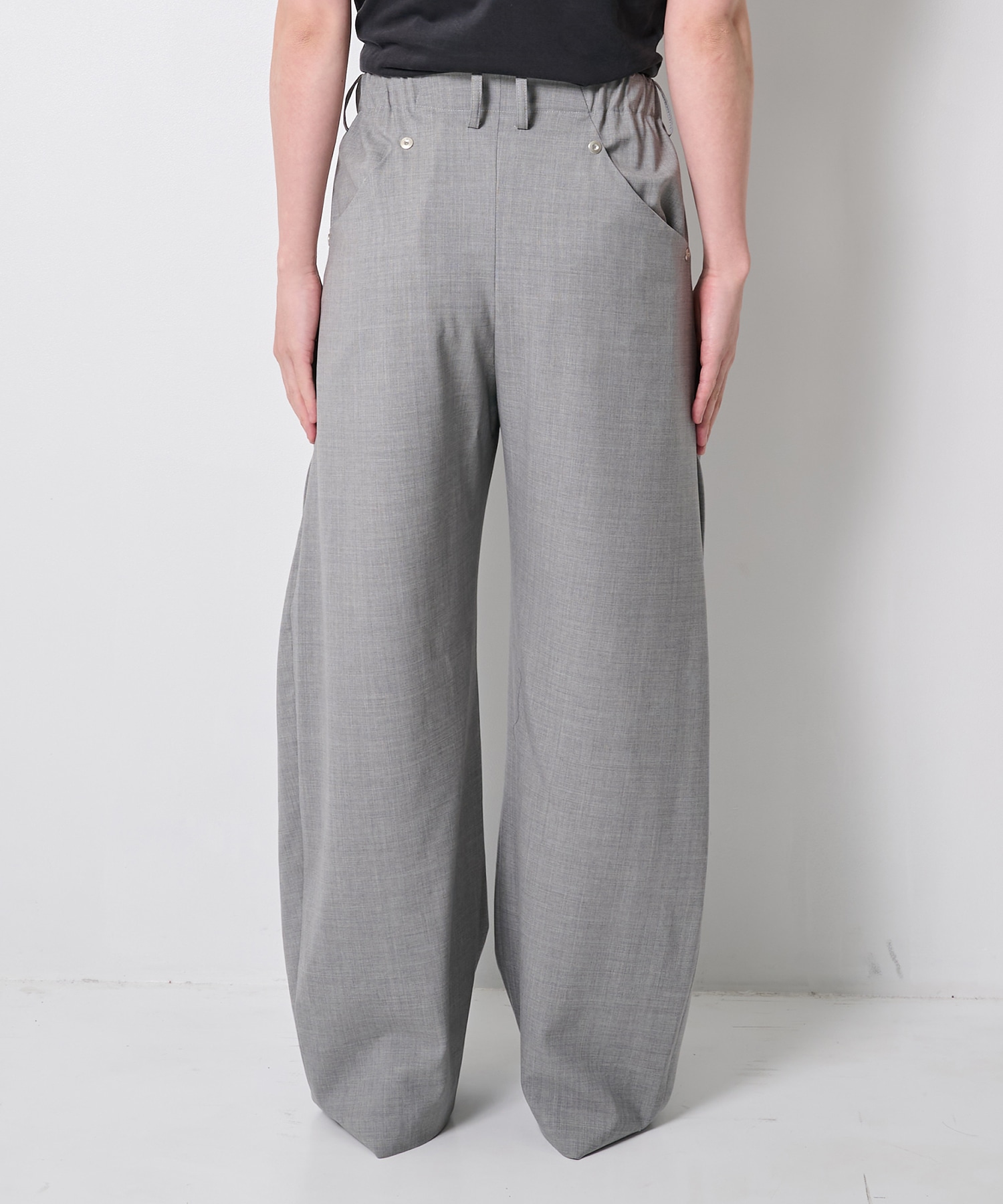 summer carve leg trousers super 110 CONZ