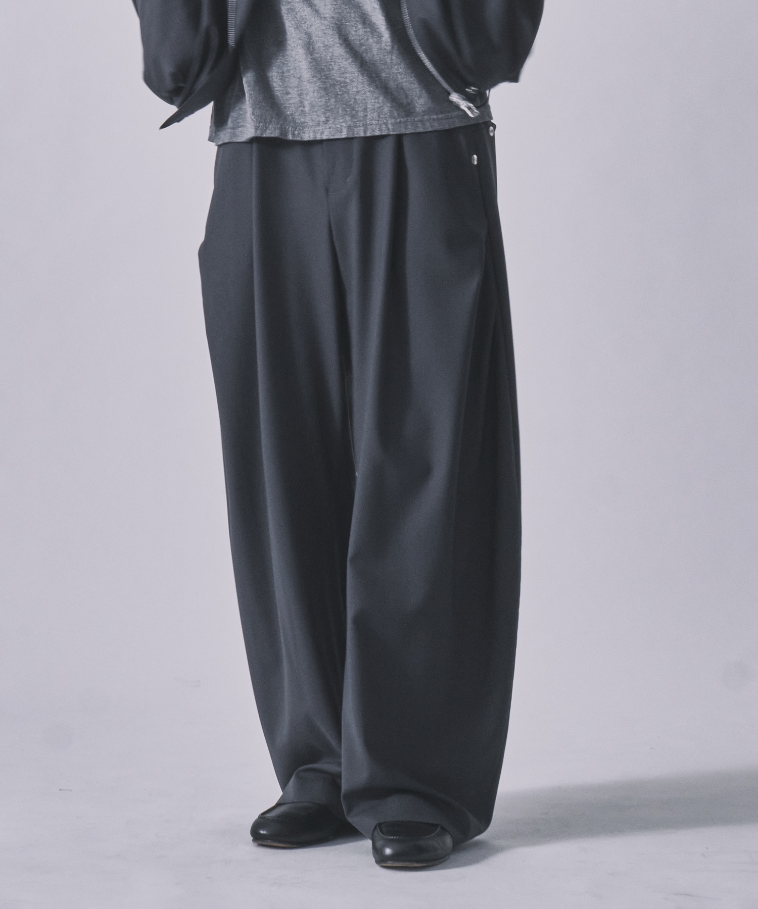 summer carve leg trousers super 110 CONZ