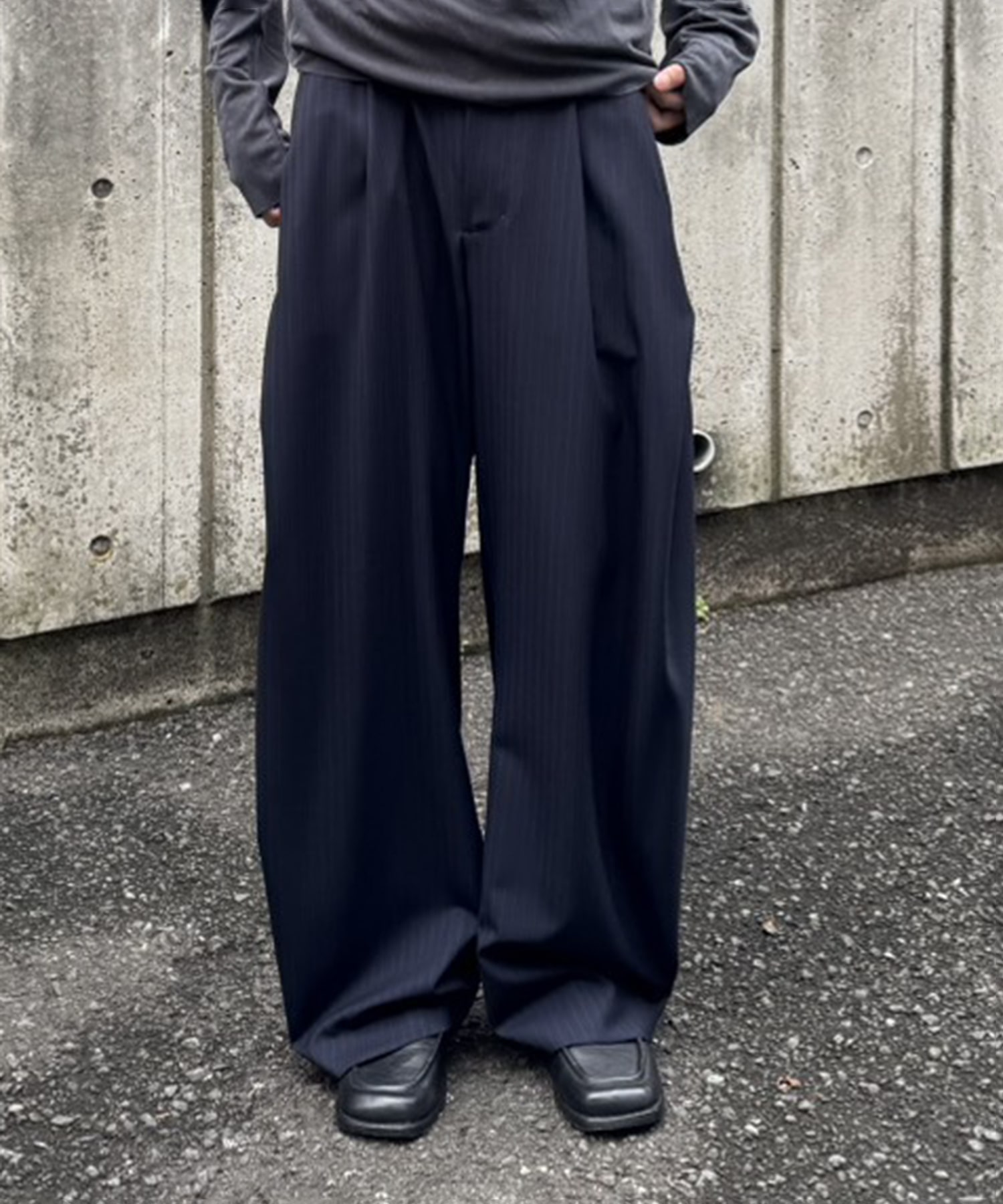 summer carve leg trousers super 110 CONZ