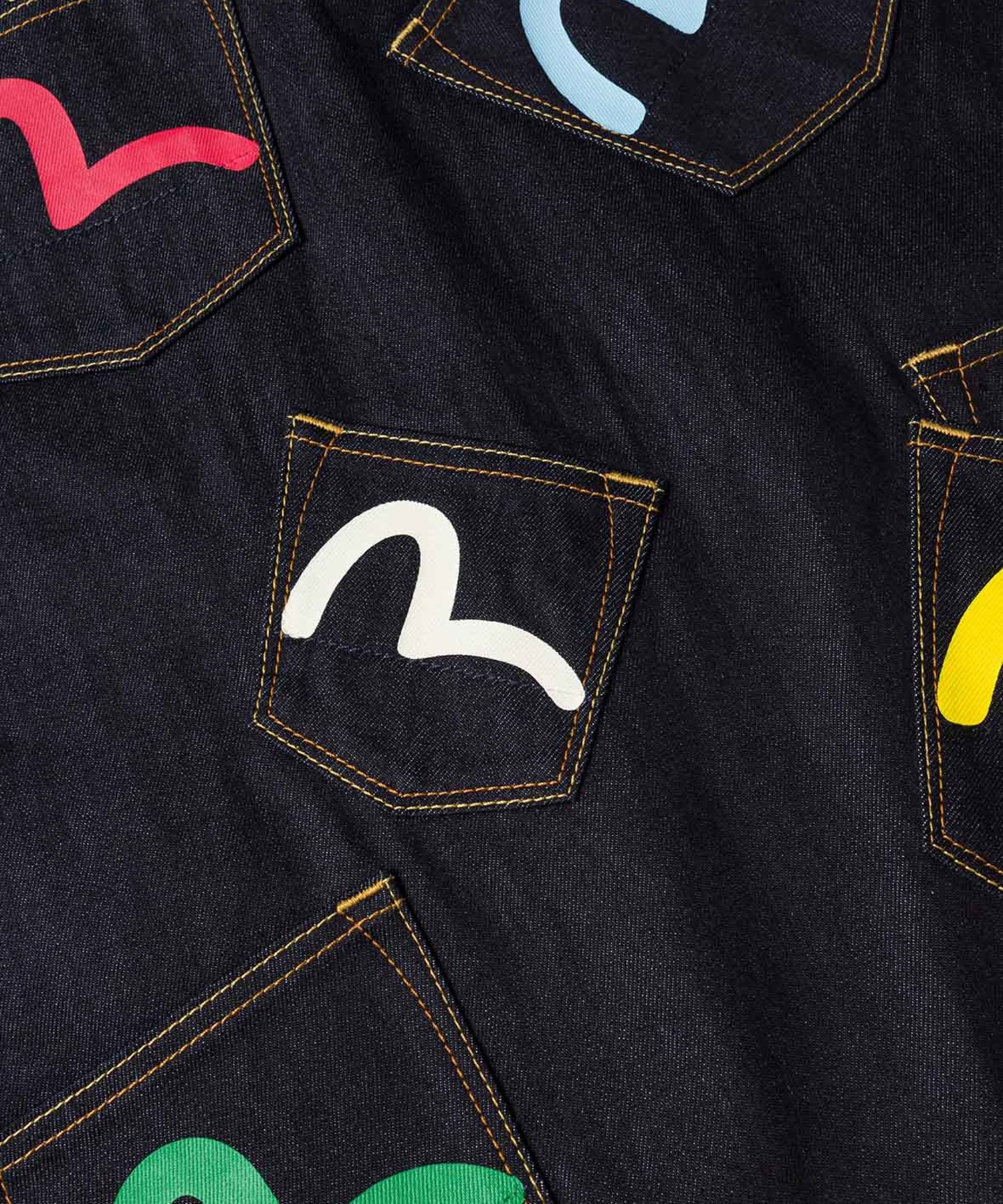 HT MULTI-POCKET DENIM JACKET EVISU