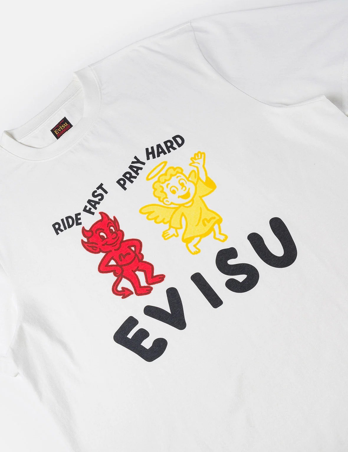 EJ RIDE FAST PRAY HARD S/S TEE EVISU