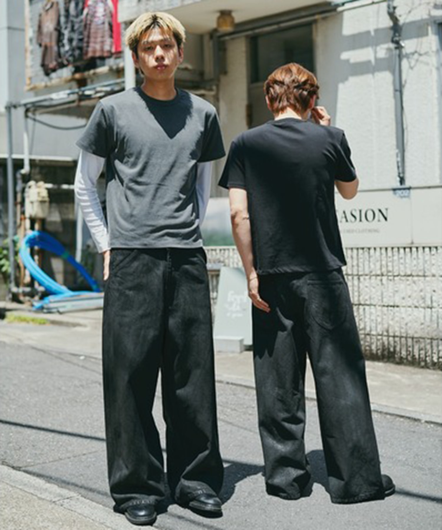 別注Black Denim Back Adjust PT/hand Painted Nomat
