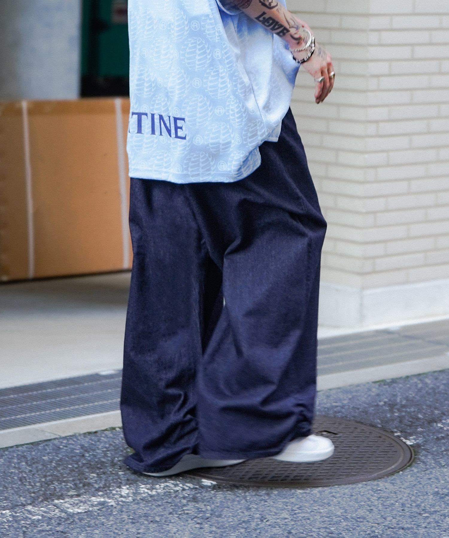 FRESH MAN DENIM WIDE PANTS by EDWIN　OW refomed