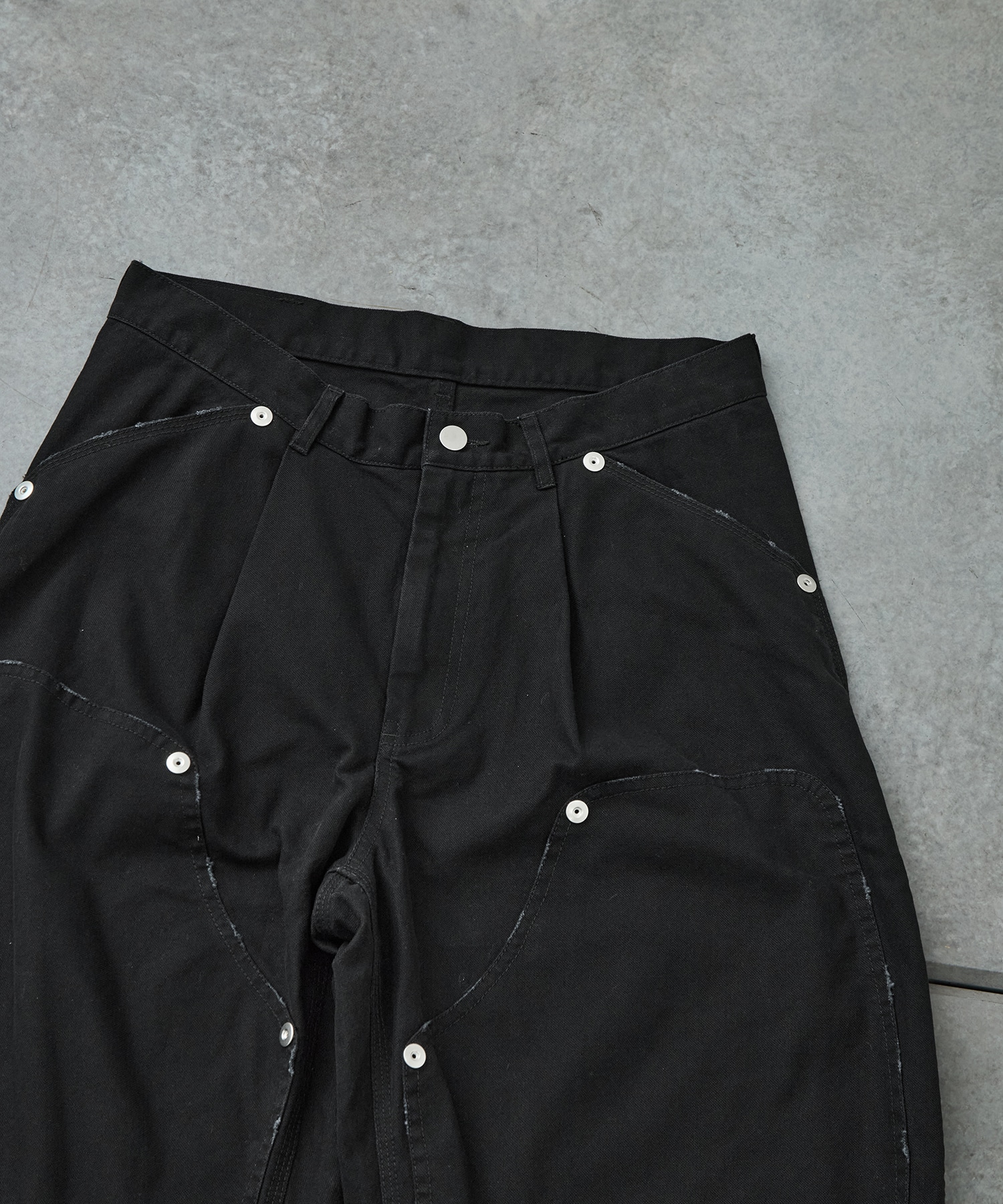 BASICKS×duck double knee curve leg shorts CONZ
