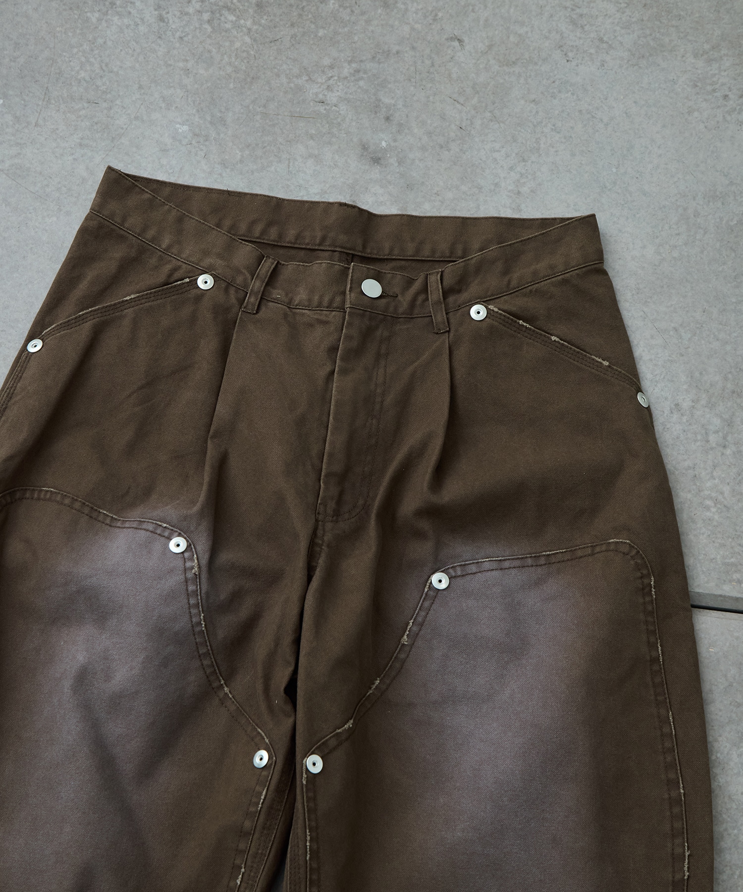 BASICKS×duck double knee curve leg shorts CONZ
