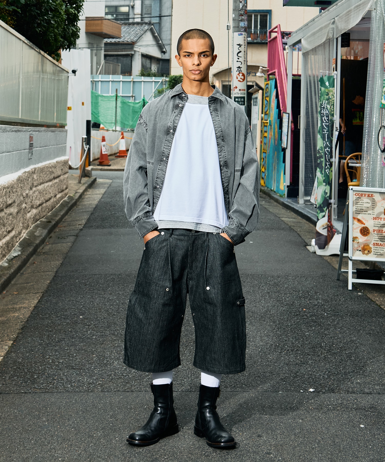double knee pique shorts CONZ