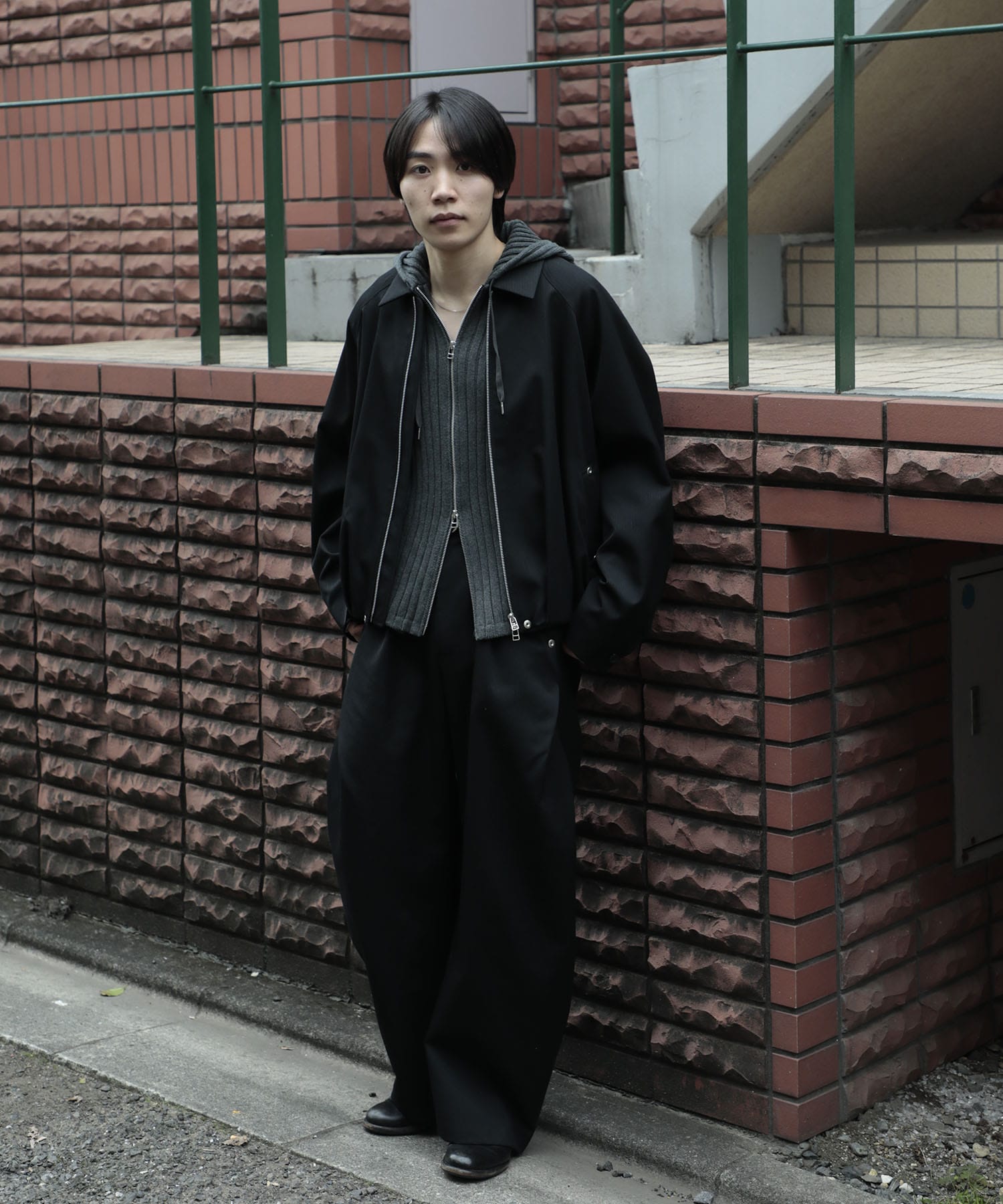 rib zip up parker CONZ
