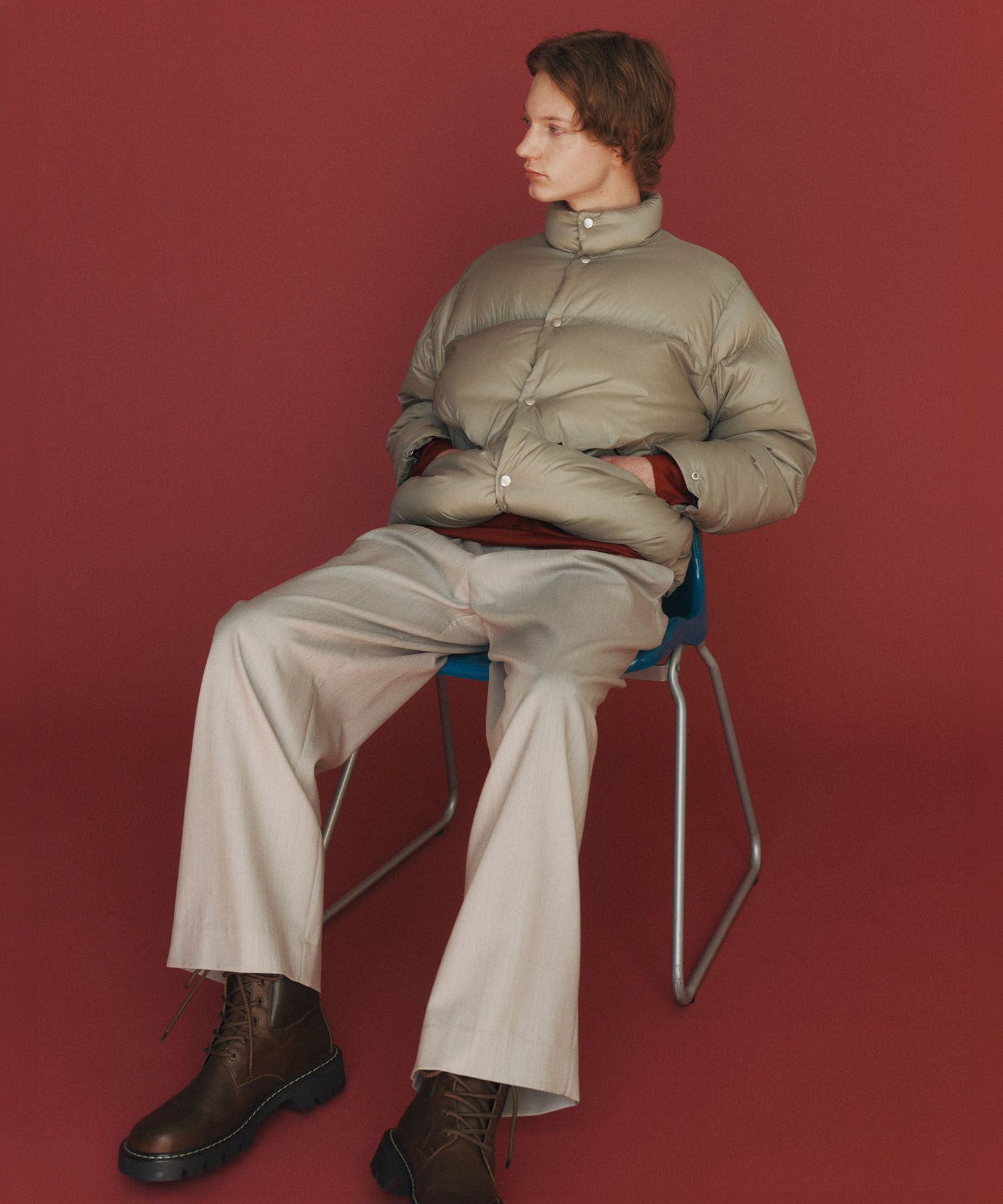 DOUBLE PLEATED MILITARY TROUSERS MARKAWARE/marka