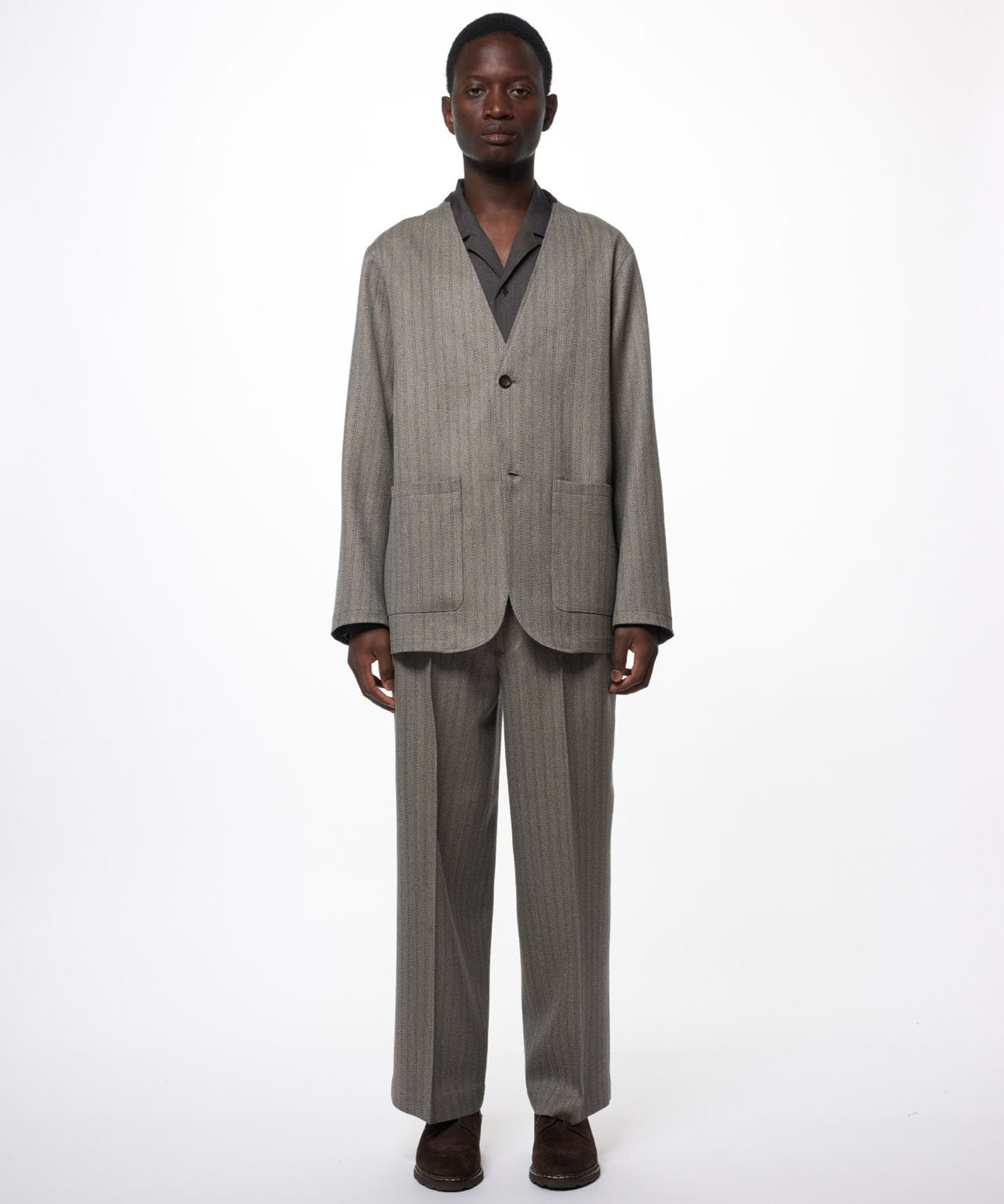 SINGLE PLEAT WIDE TROUSERS MARKAWARE/marka