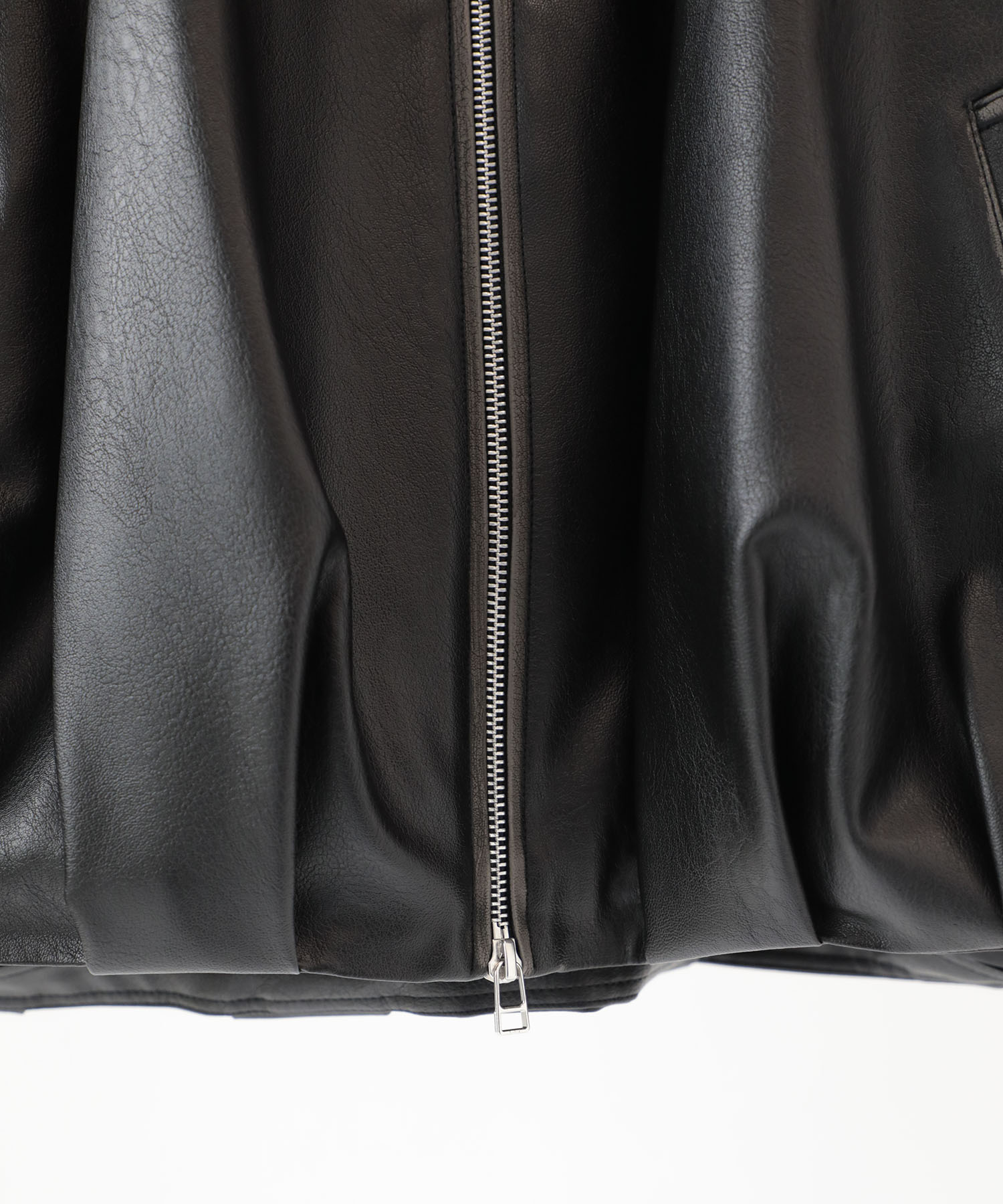 balloon blouson vintage faux leather(1 BLACK): CONZ: MENS｜CONZ