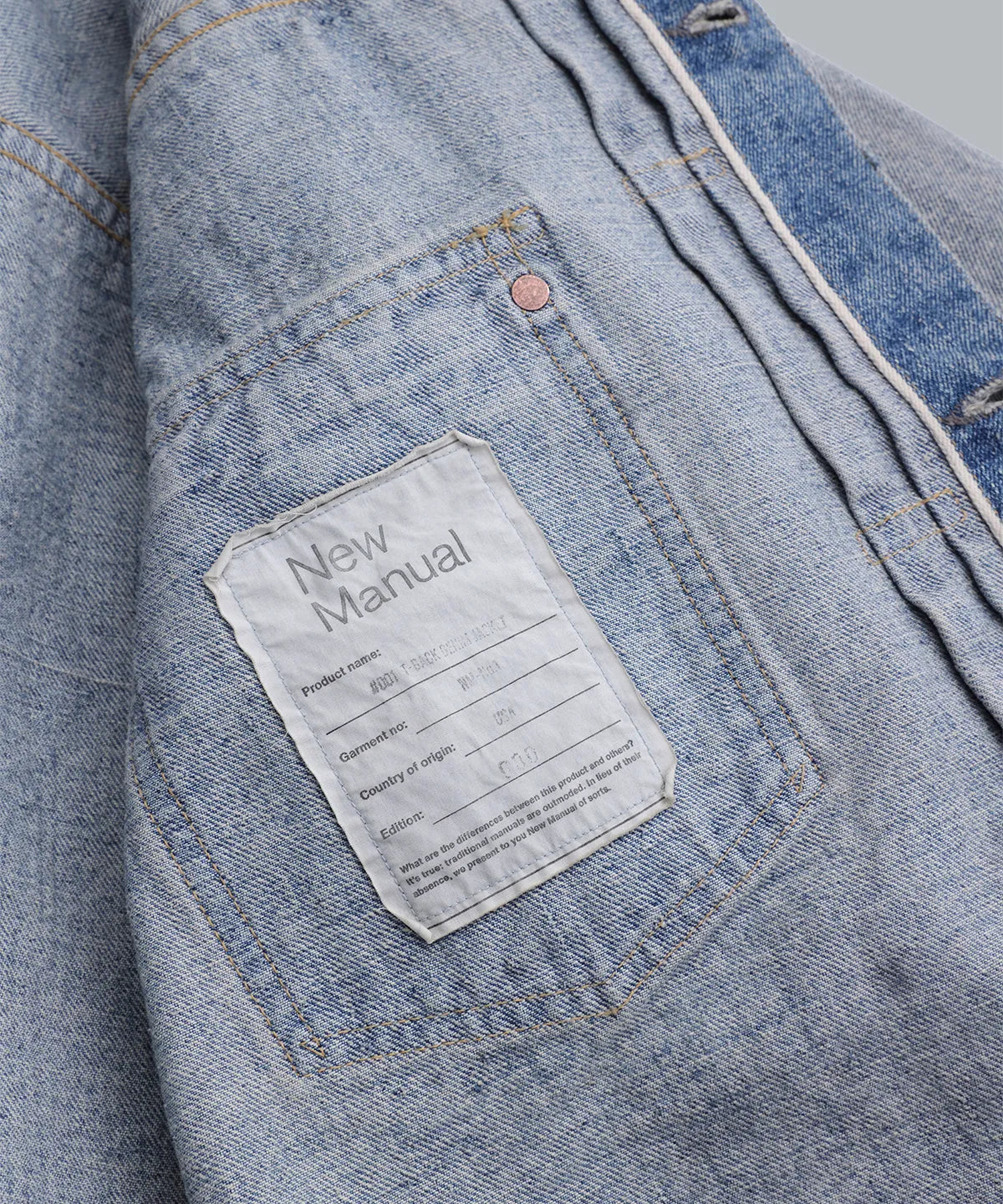 T-BACK DENIM JACKET NewManual