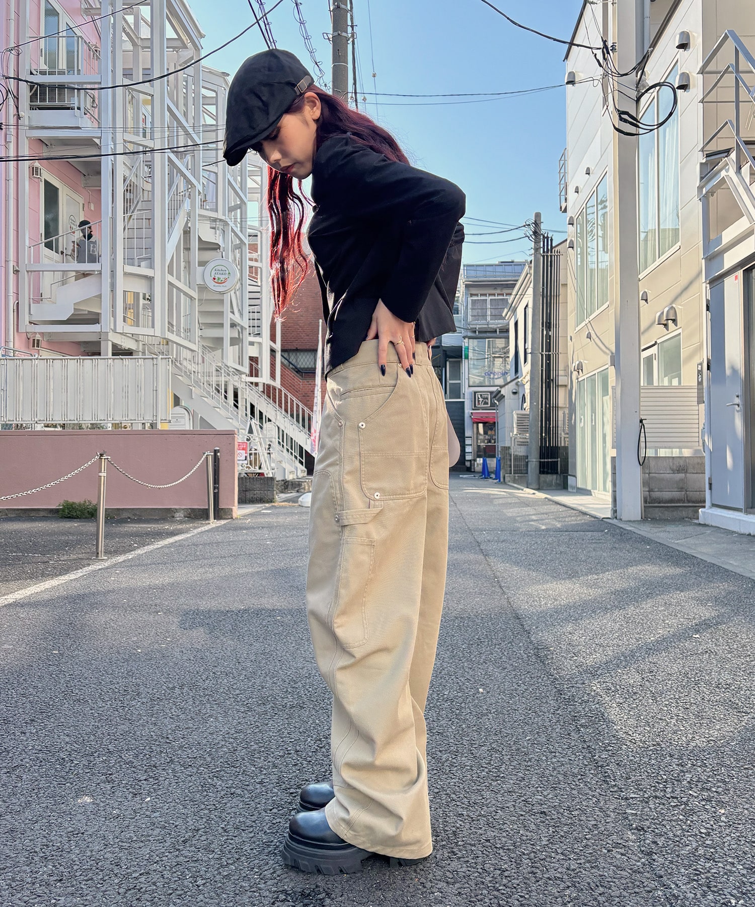Dickies×CONZ DOUBLE KNEE CURVED LEG PANTS CONZ