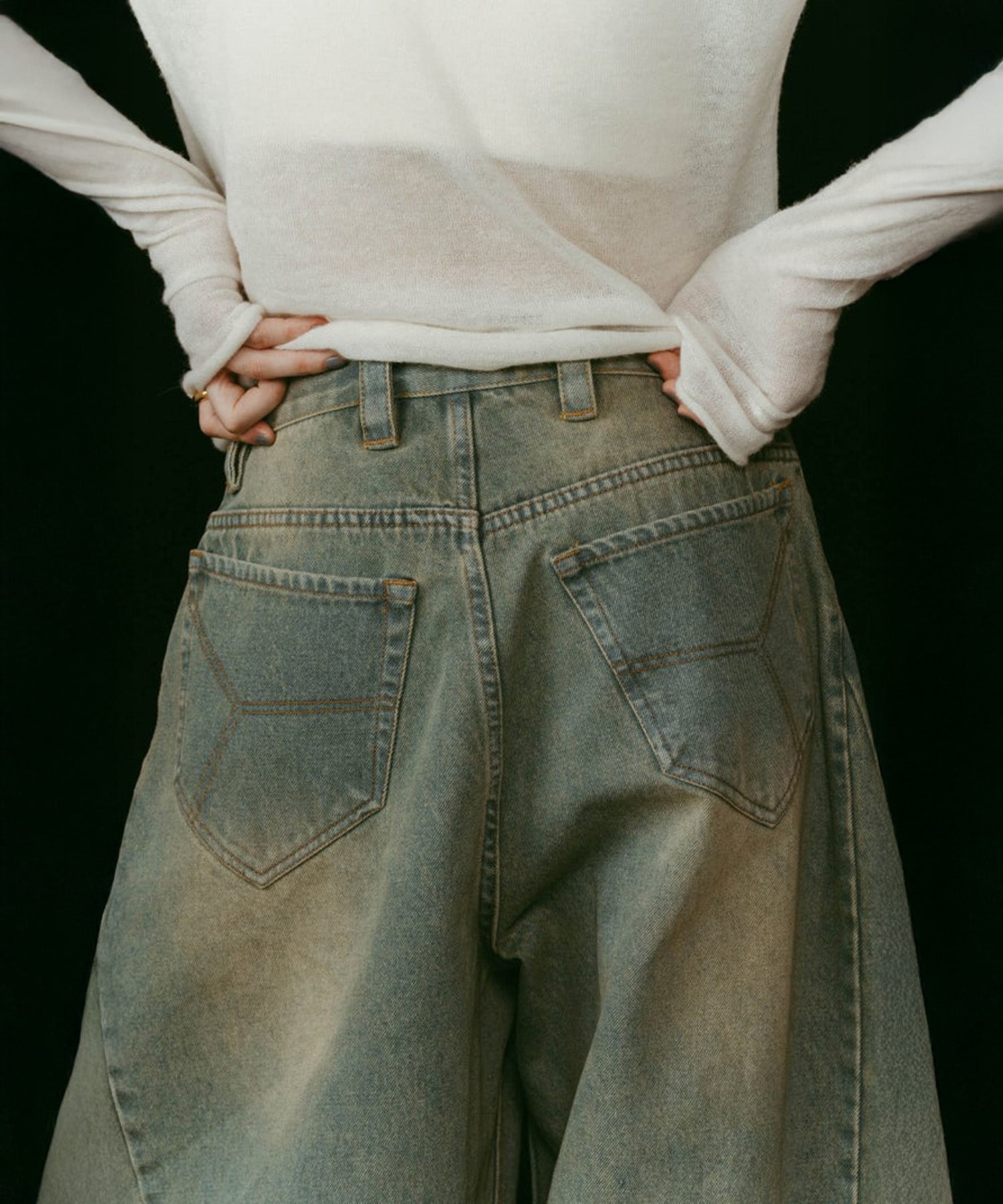 shirt wrap denim pants Knuth Marf