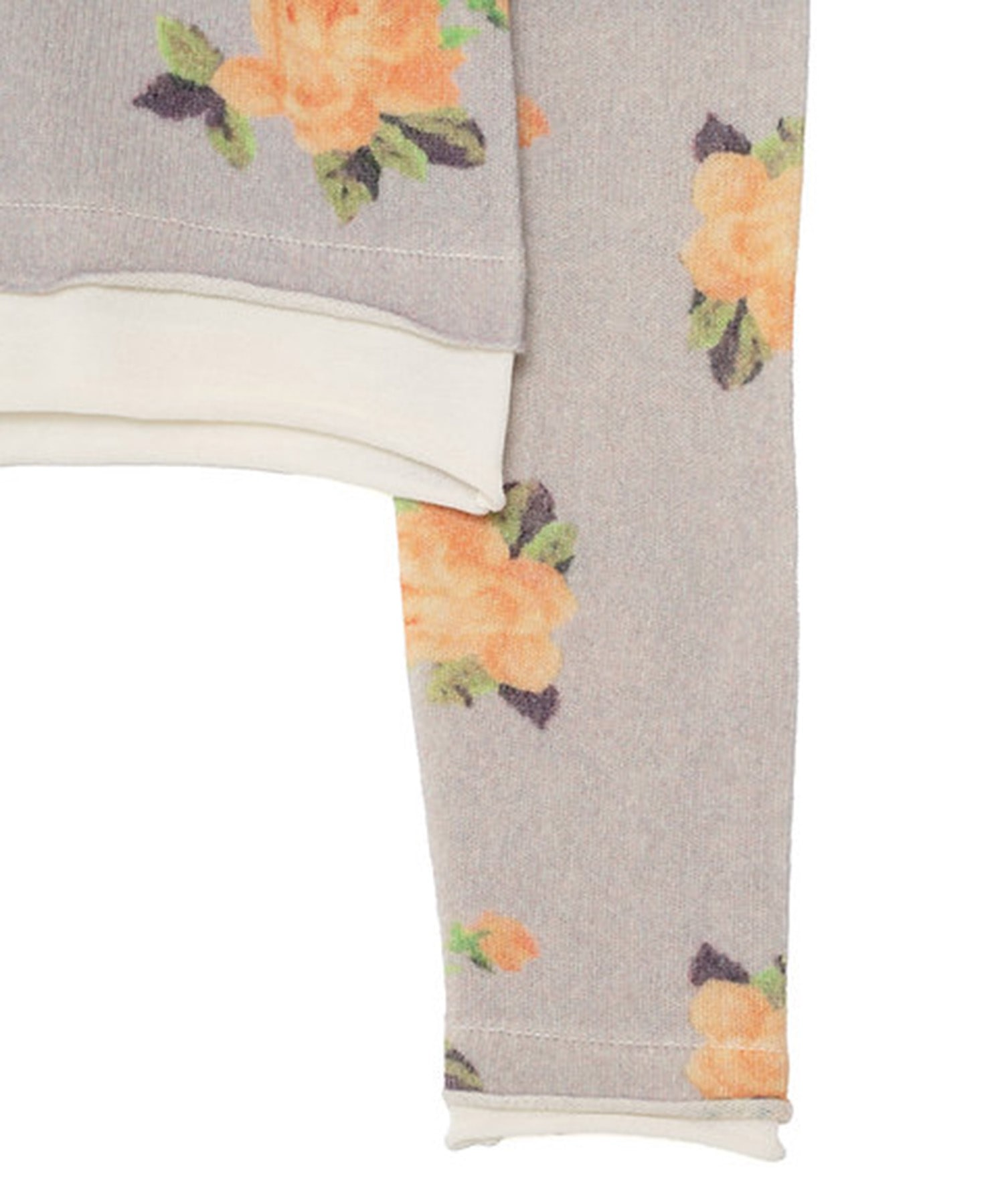 dual-tone bloom cardigan OPEN SESAME CLUB