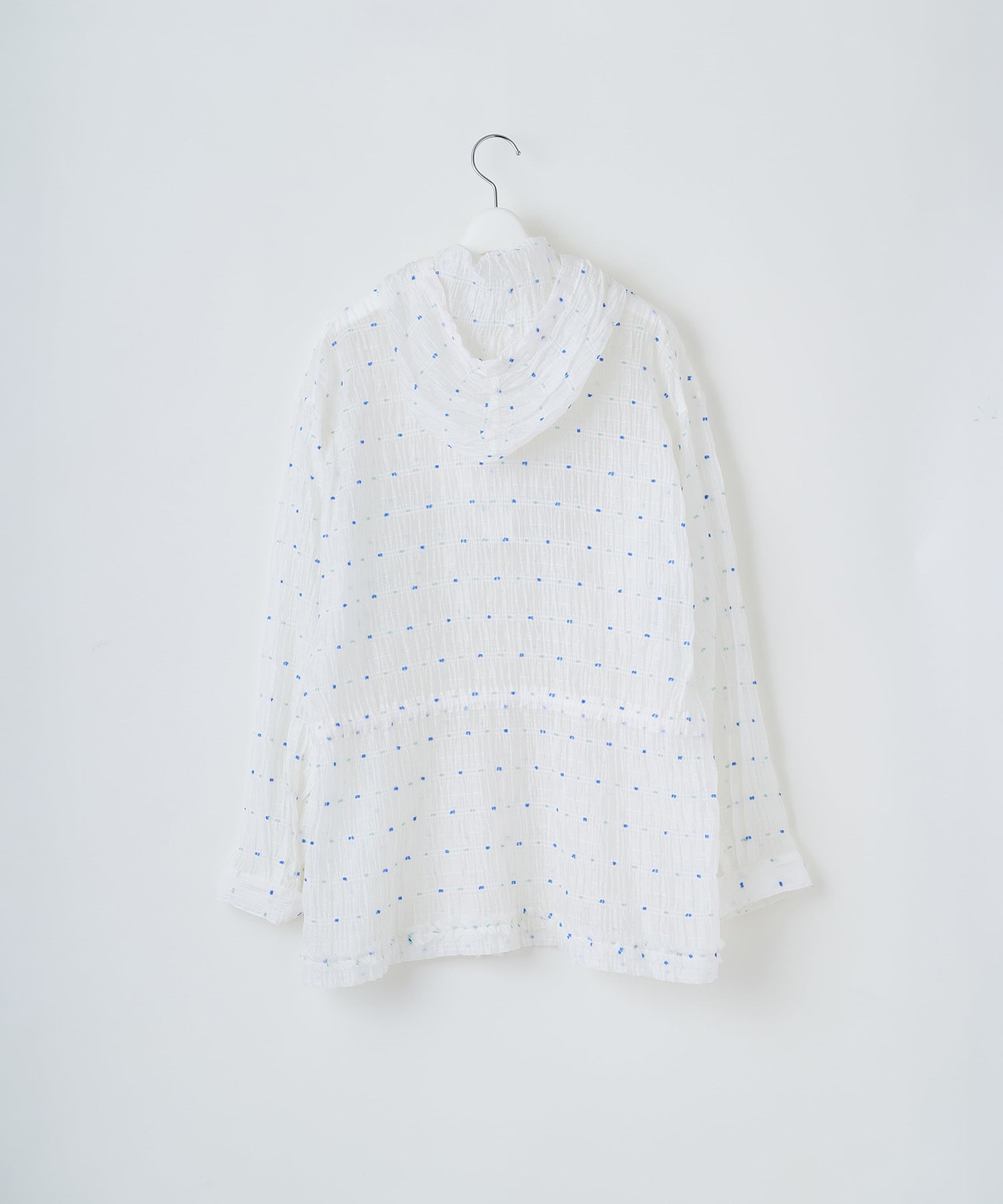 Original jacquard anorak hoodie naokitomizuka