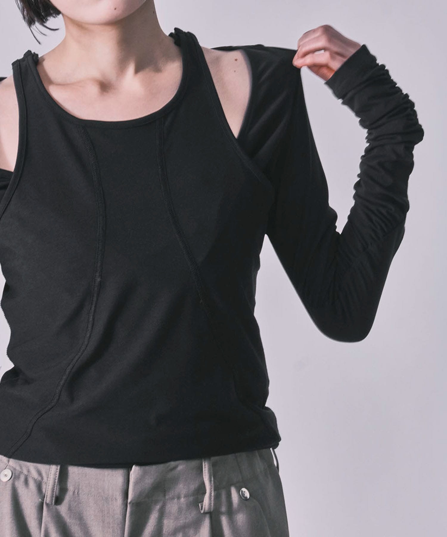 layered long sleeve top CONZ